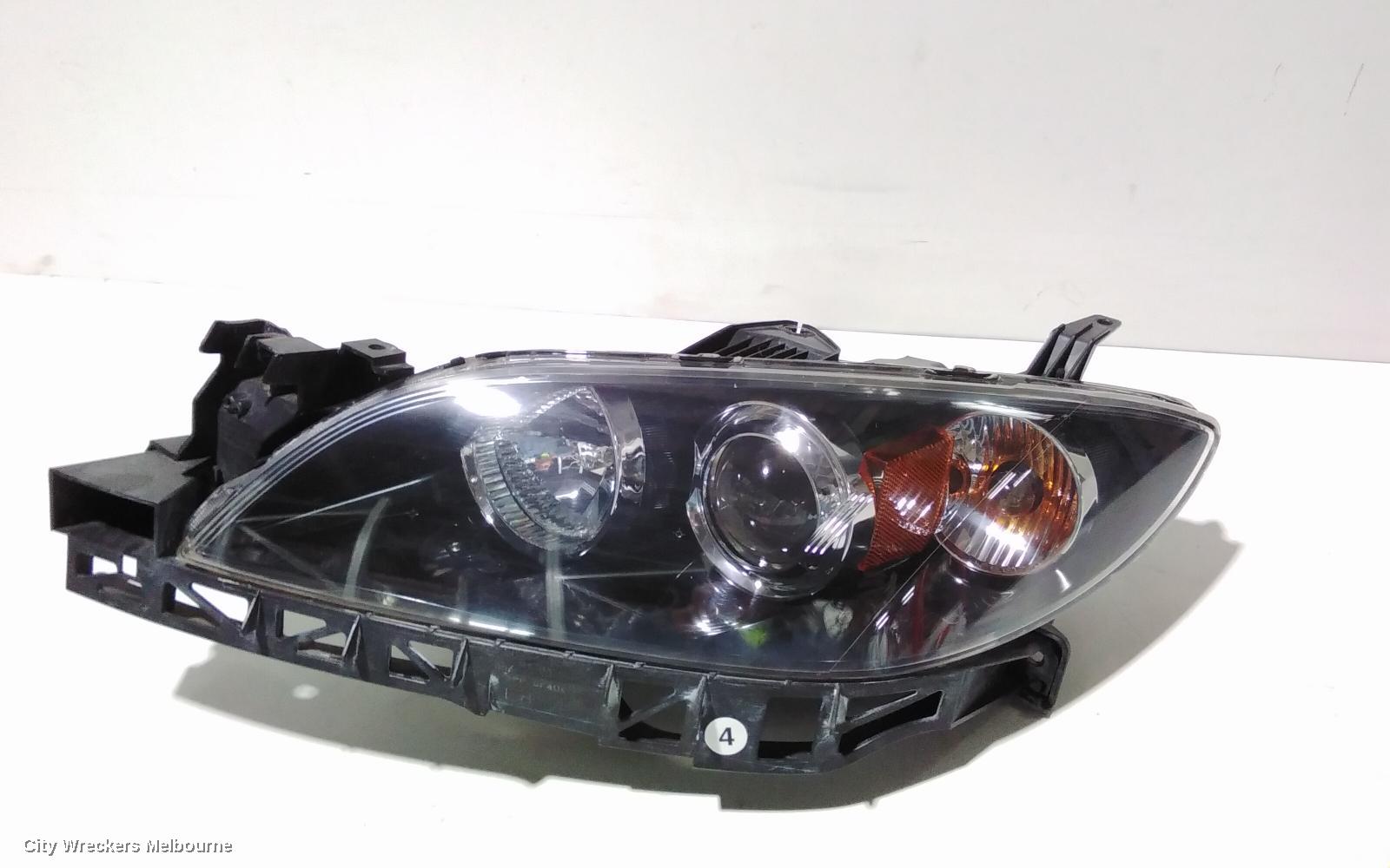 MAZDA 3 LEFT HEADLAMP, BK, SEDAN, NON HID, MANUAL ADJUST TYPE, 10/2003 - 04/2009 - Image 3
