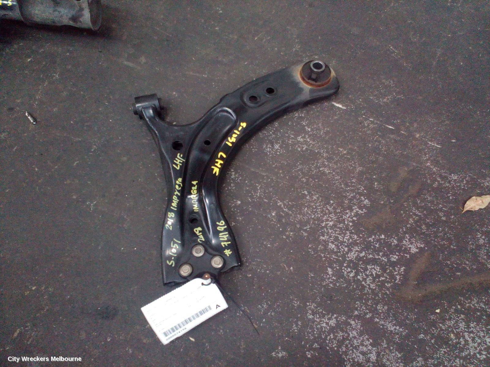 SUBARU IMPREZA LEFT FRONT LOWER CONTROL ARM, G5, 11/2016 - 09/2023 - Image 1