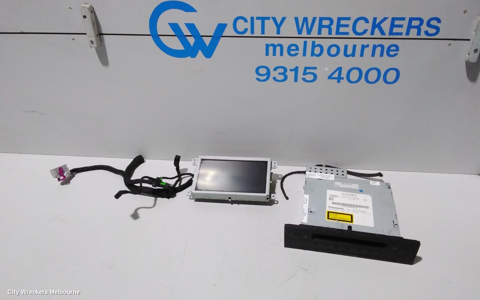 AUDI Q7 RADIO/CD/DVD/SAT/TV, DISPLAY UNIT ONLY, 8IN, 4L, 09/2006 - 09/2009 - Image 1