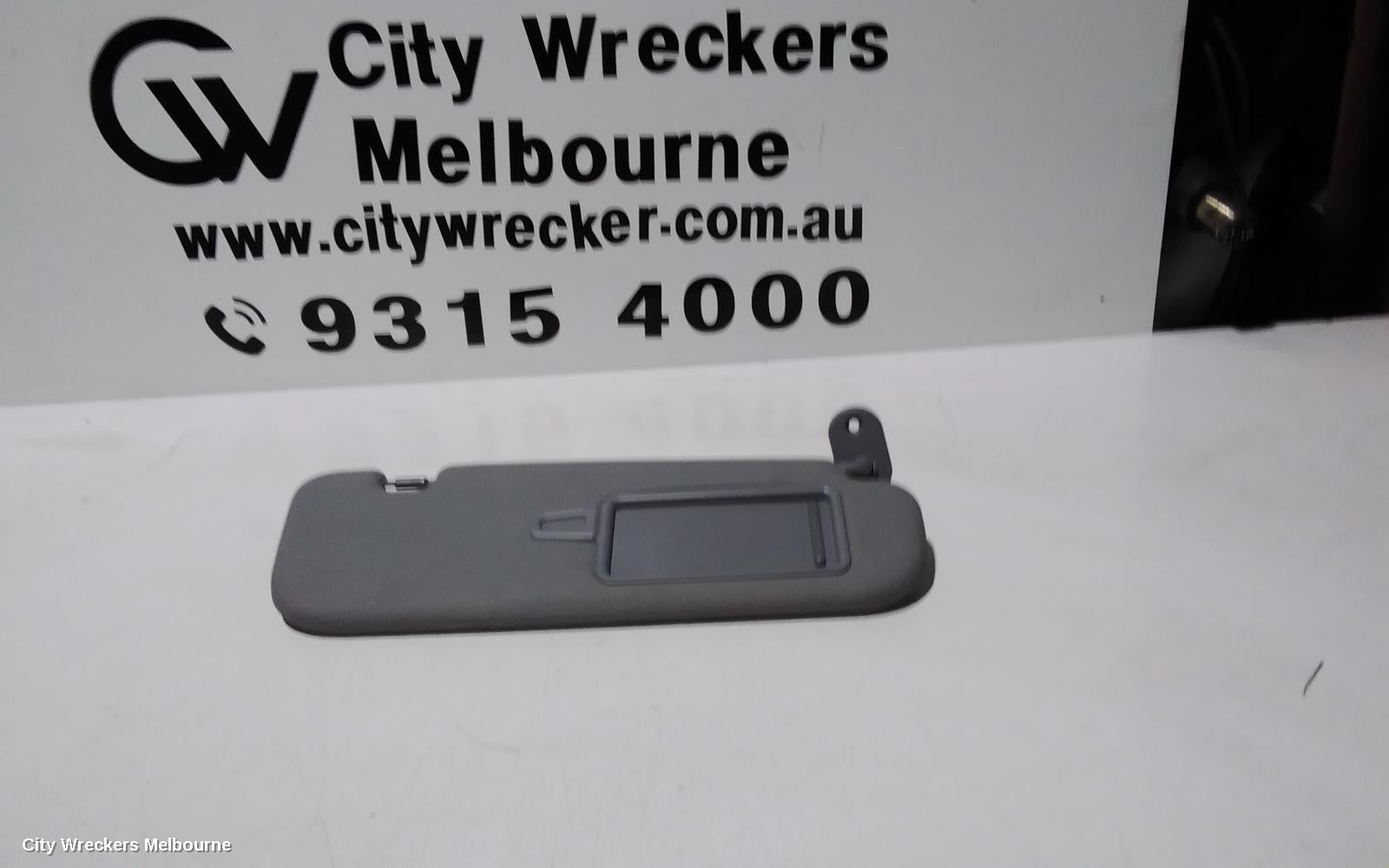 HYUNDAI VELOSTER SUNVISOR, FS, RH SIDE, GREY, W/ MIRROR & LAMP TYPE, 12/2011 - 02/2018 - Image 1