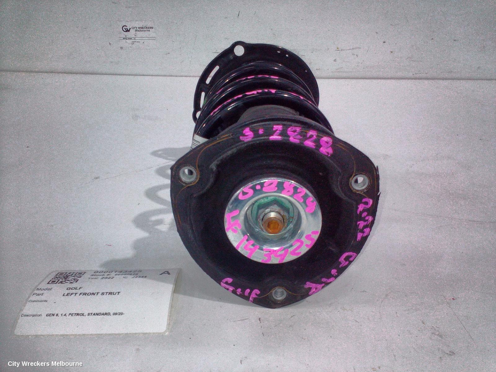 VOLKSWAGEN GOLF LEFT FRONT STRUT, GEN 8, 1.4, PETROL, STANDARD, 09/2020 ONWARDS - Image 1