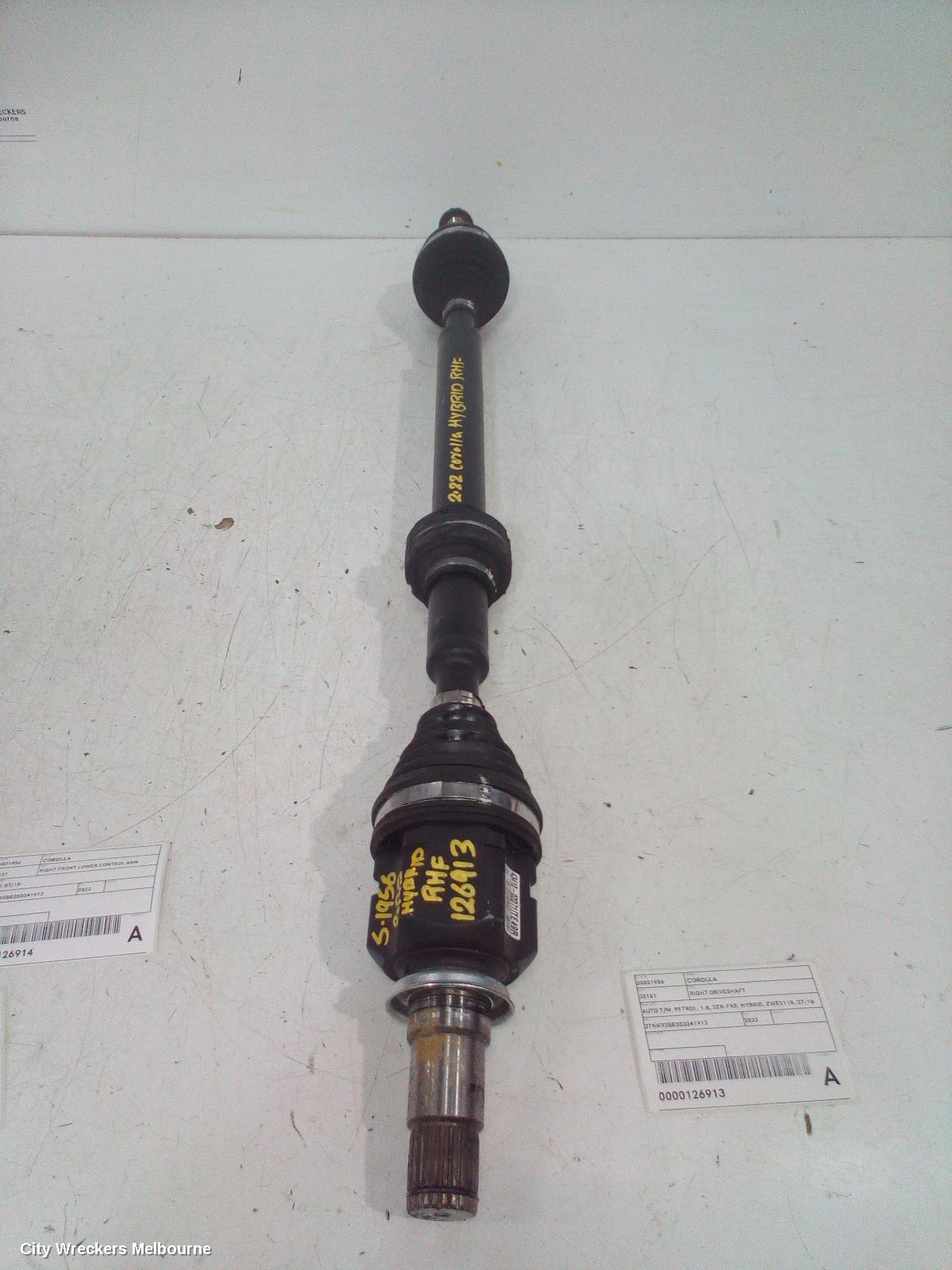 TOYOTA COROLLA RIGHT DRIVESHAFT, AUTO T/M, PETROL, 1.8, 2ZR-FXE, HYBRID, ZWE211R, 07/2018 ONWARDS - Image 2