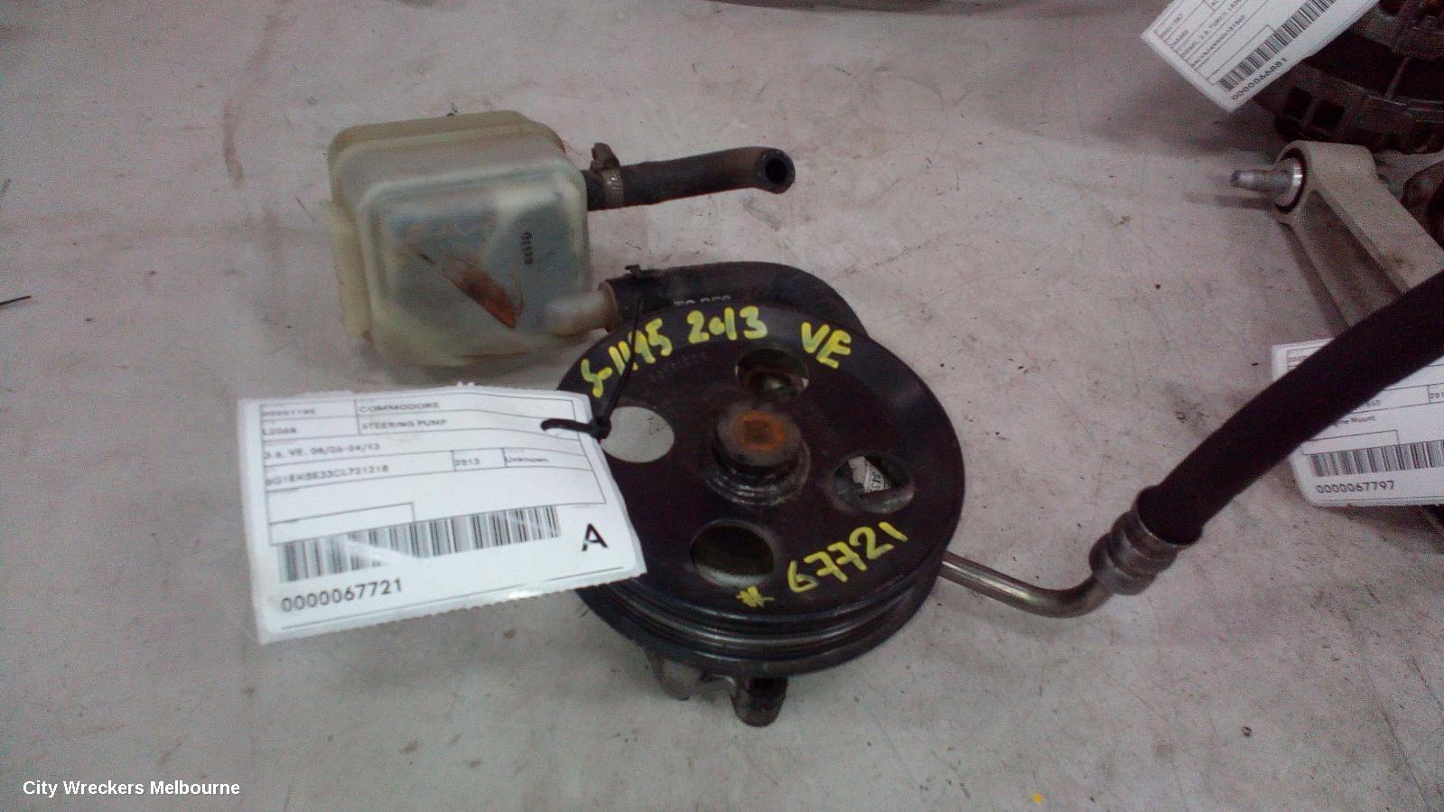 HOLDEN COMMODORE STEERING PUMP, 3.6, VE, 08/2006 - 04/2013 - Image 1