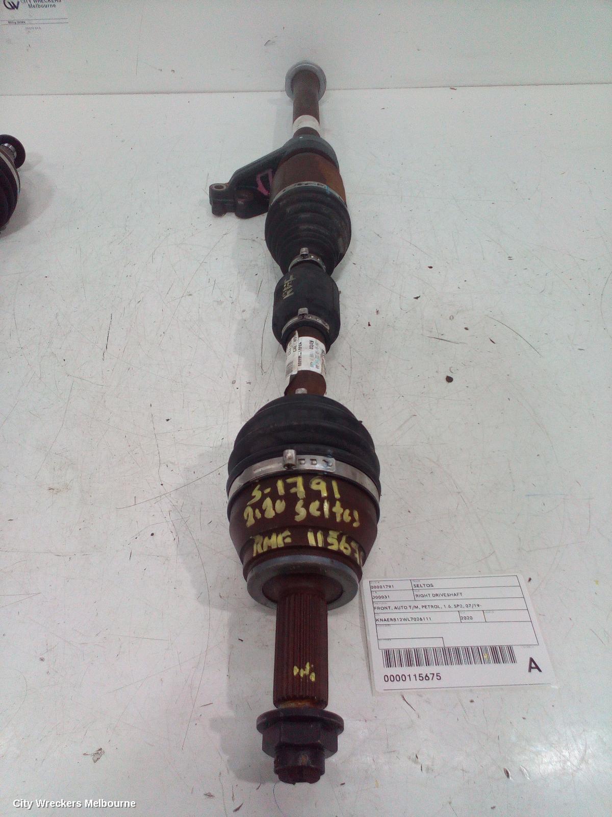 KIA SELTOS RIGHT DRIVESHAFT, FRONT, AUTO T/M, PETROL, 1.6, SP2, 07/2019 ONWARDS - Image 3