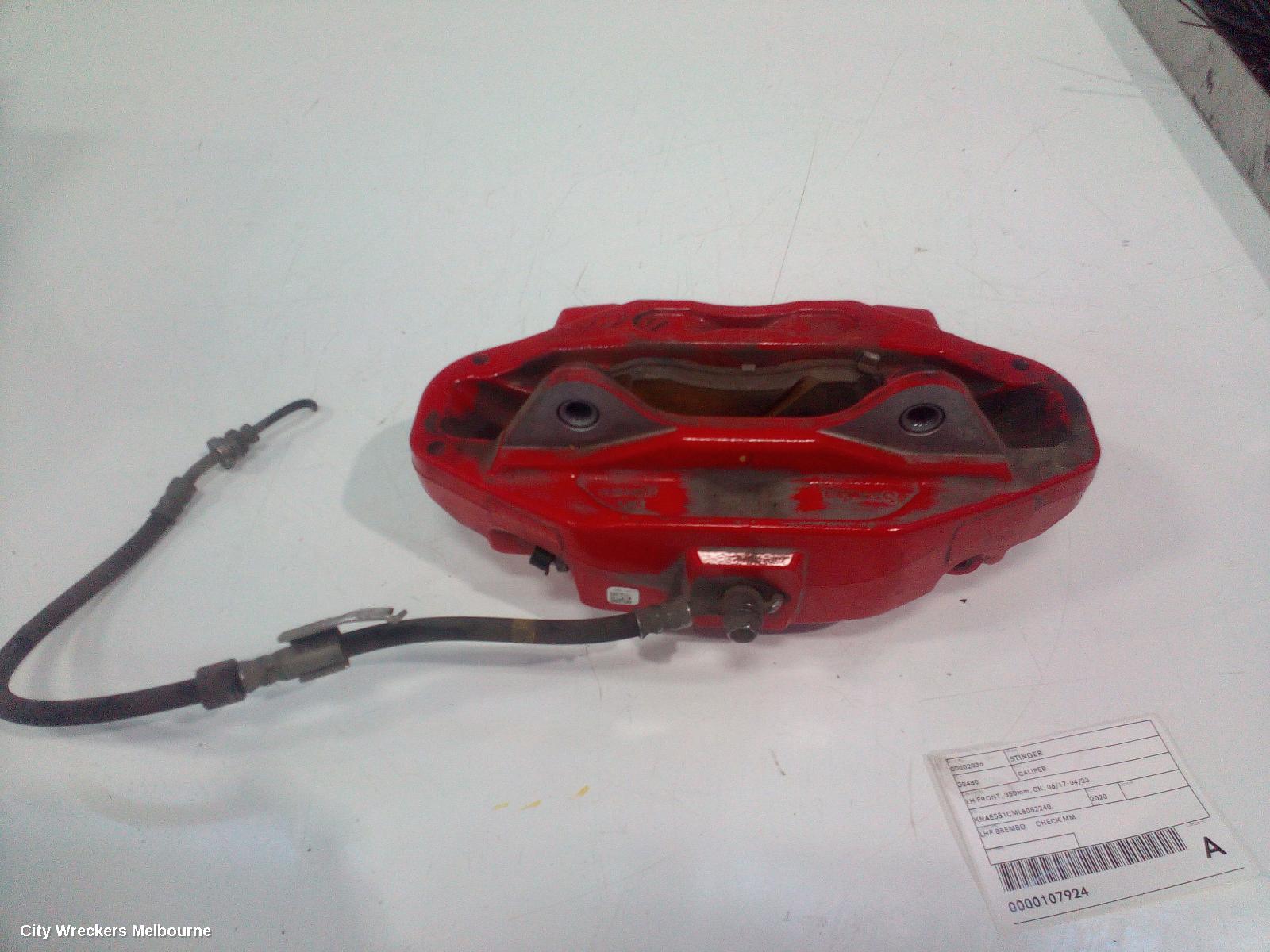 KIA STINGER CALIPER, LH FRONT, 320MM, CK, 06/2017 - 04/2023 - Image 1