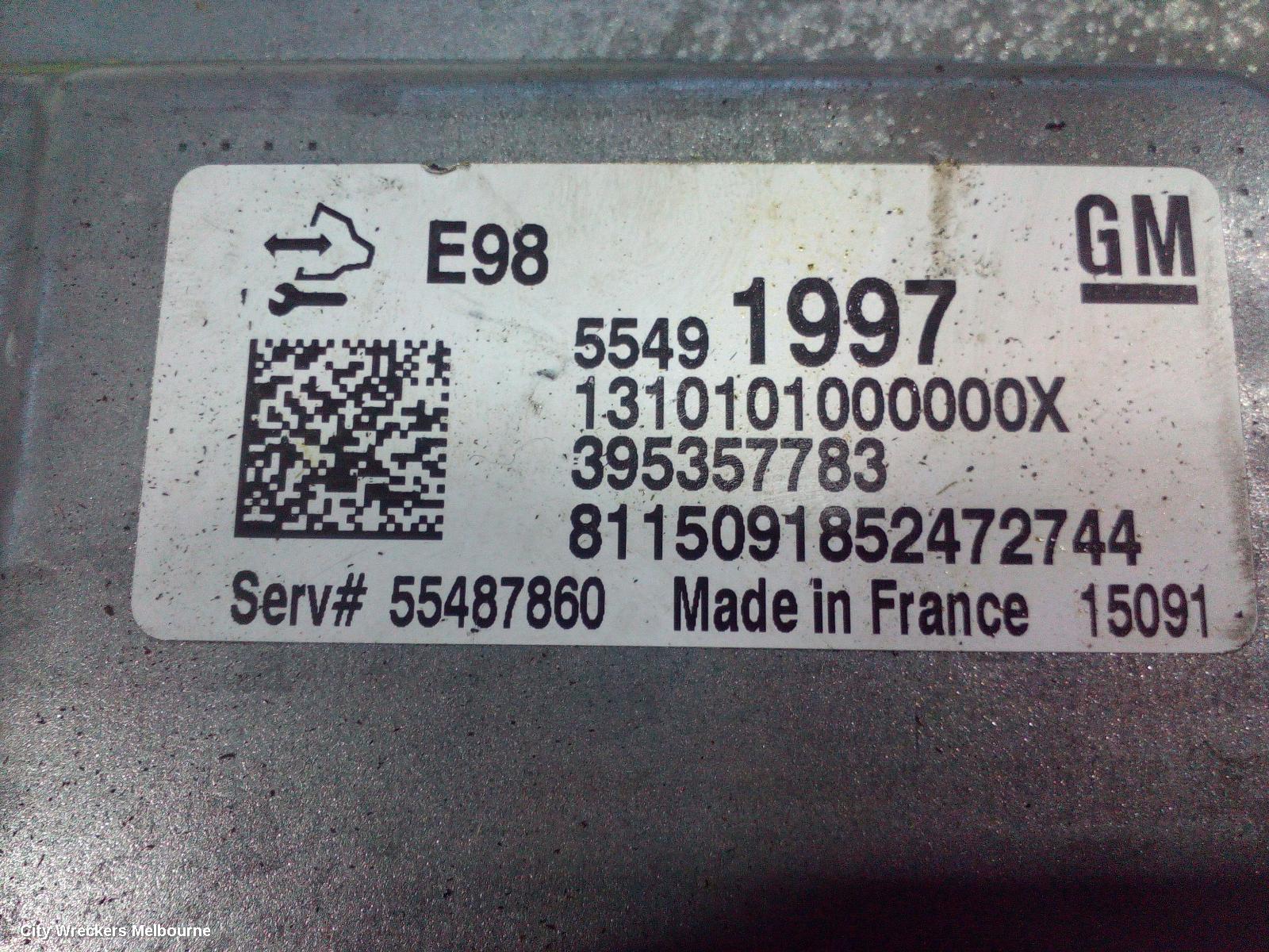 HOLDEN COLORADO ECU, ENGINE ECU, 2.8, DIESEL, P/N 55487860, ECU ONLY, RG, 01/2012 - 12/2020 - Image 1