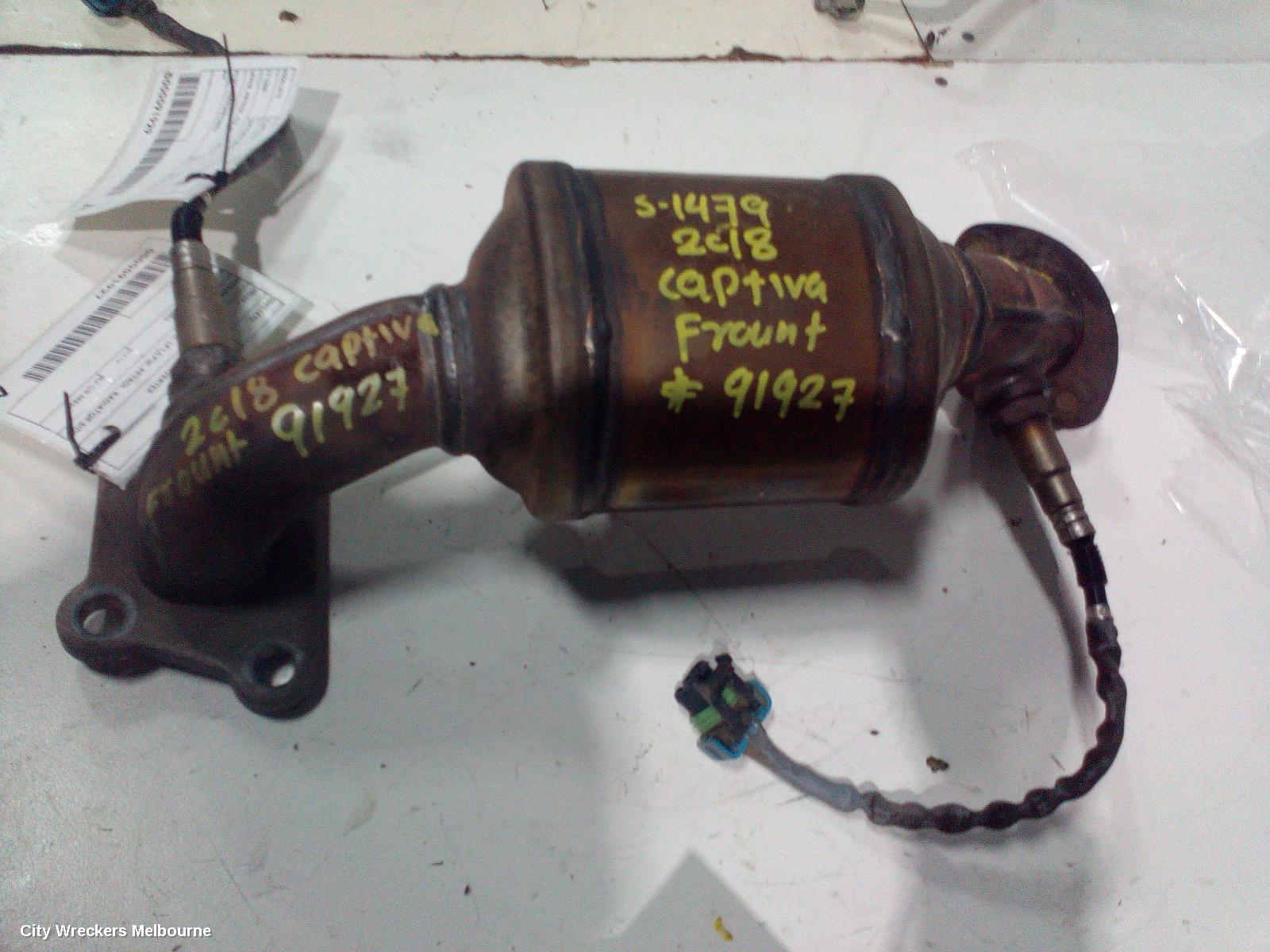HOLDEN CAPTIVA CATALYTIC CONVERTER, MANIFOLD-CAT TYPE, 3.0, LF1/LFW, PETROL, RADIATOR SIDE (LH SIDE), CG, 01/2011 - 06/2018 - Image 1