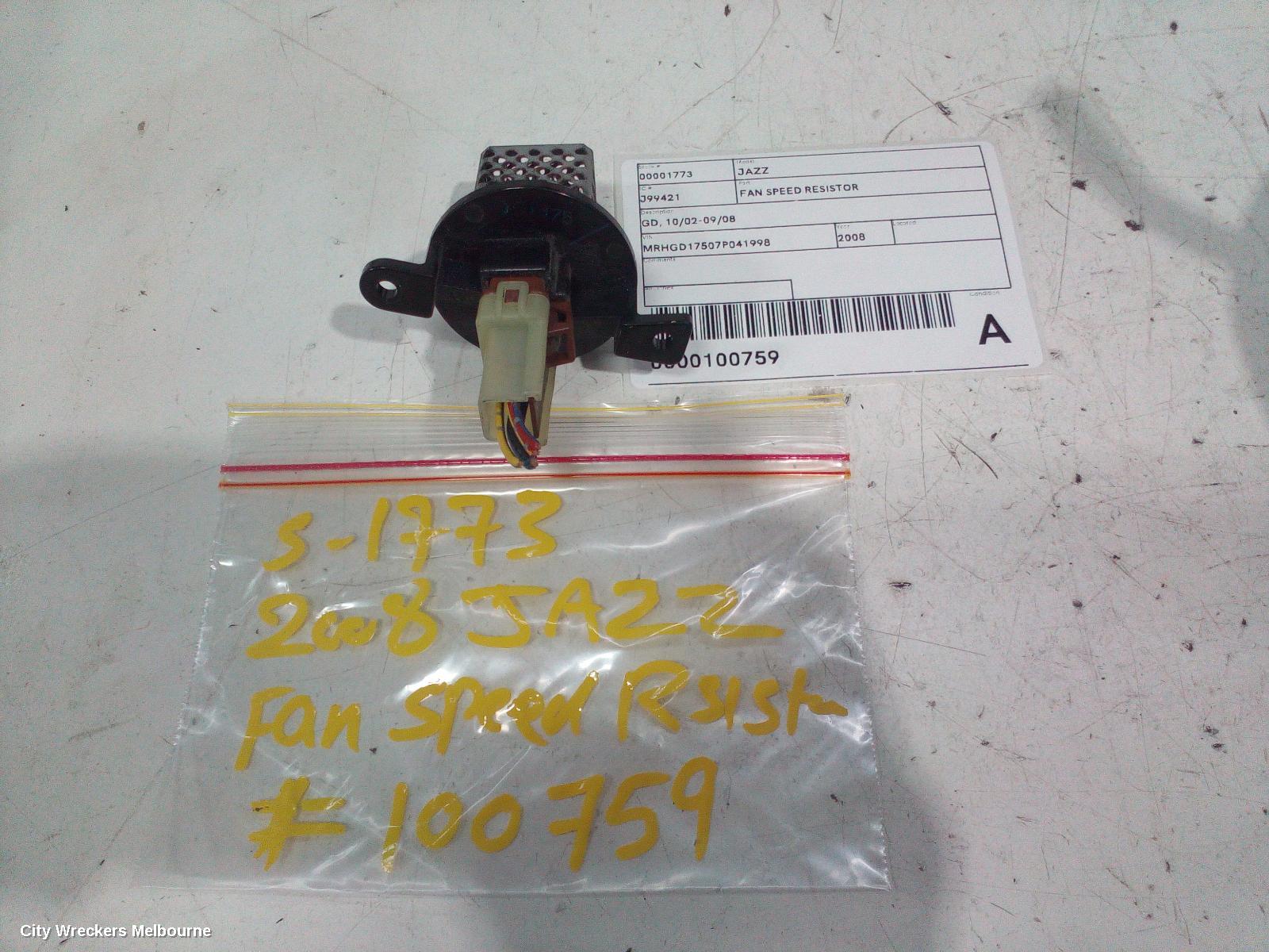 HONDA JAZZ FAN SPEED RESISTOR, GD, 10/2002 - 09/2008 - Image 3