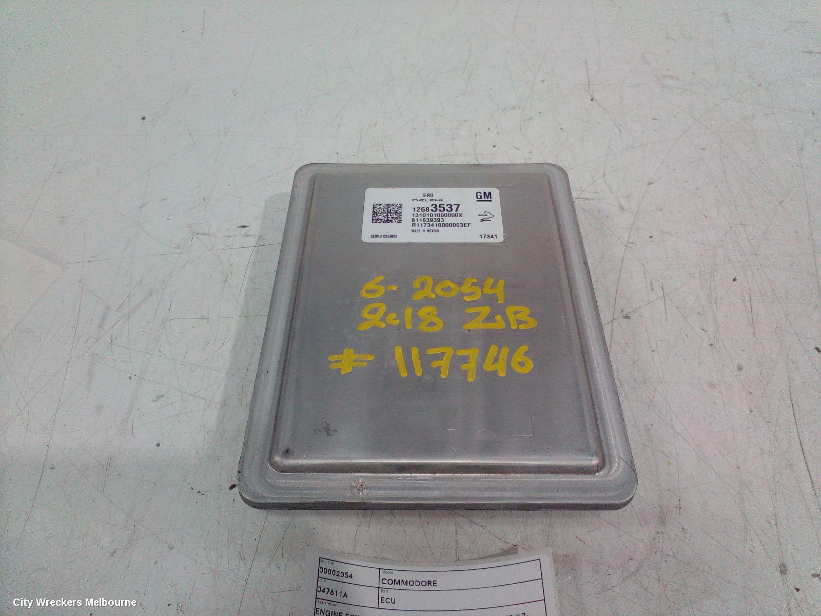 HOLDEN COMMODORE ECU, ENGINE ECU, 2.0, PETROL, B20NFT, ECU ONLY, ZB, 10/2017 - 12/2020 - Image 1