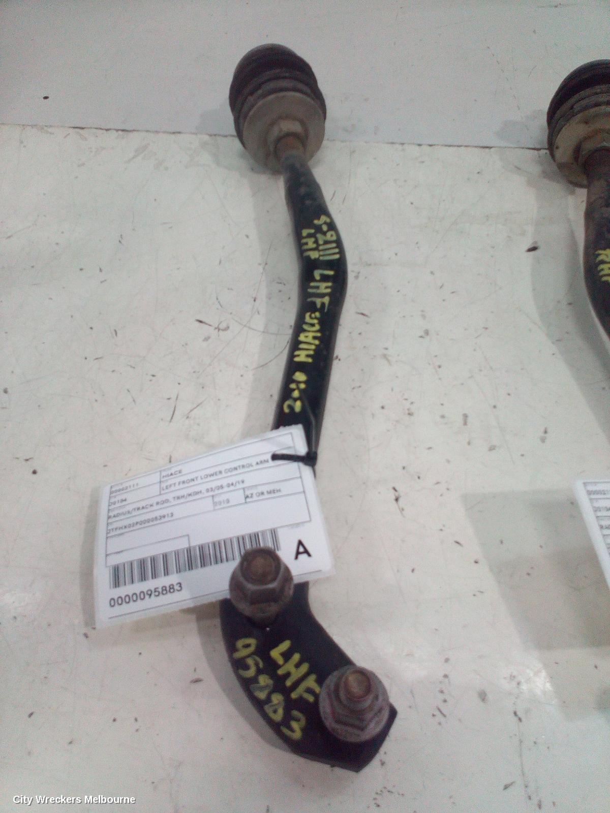 TOYOTA HIACE LEFT FRONT LOWER CONTROL ARM, RADIUS/TRACK ROD, TRH/KDH, 03/2005 - 04/2019 - Image 2