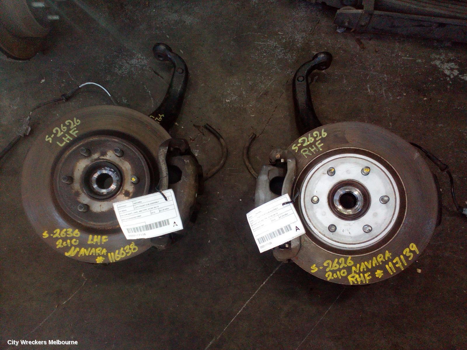 NISSAN NAVARA RIGHT FRONT HUB ASSEMBLY, D40 (VIN MNT), 4WD, ABS TYPE, 09/2005 - 08/2015 - Image 3
