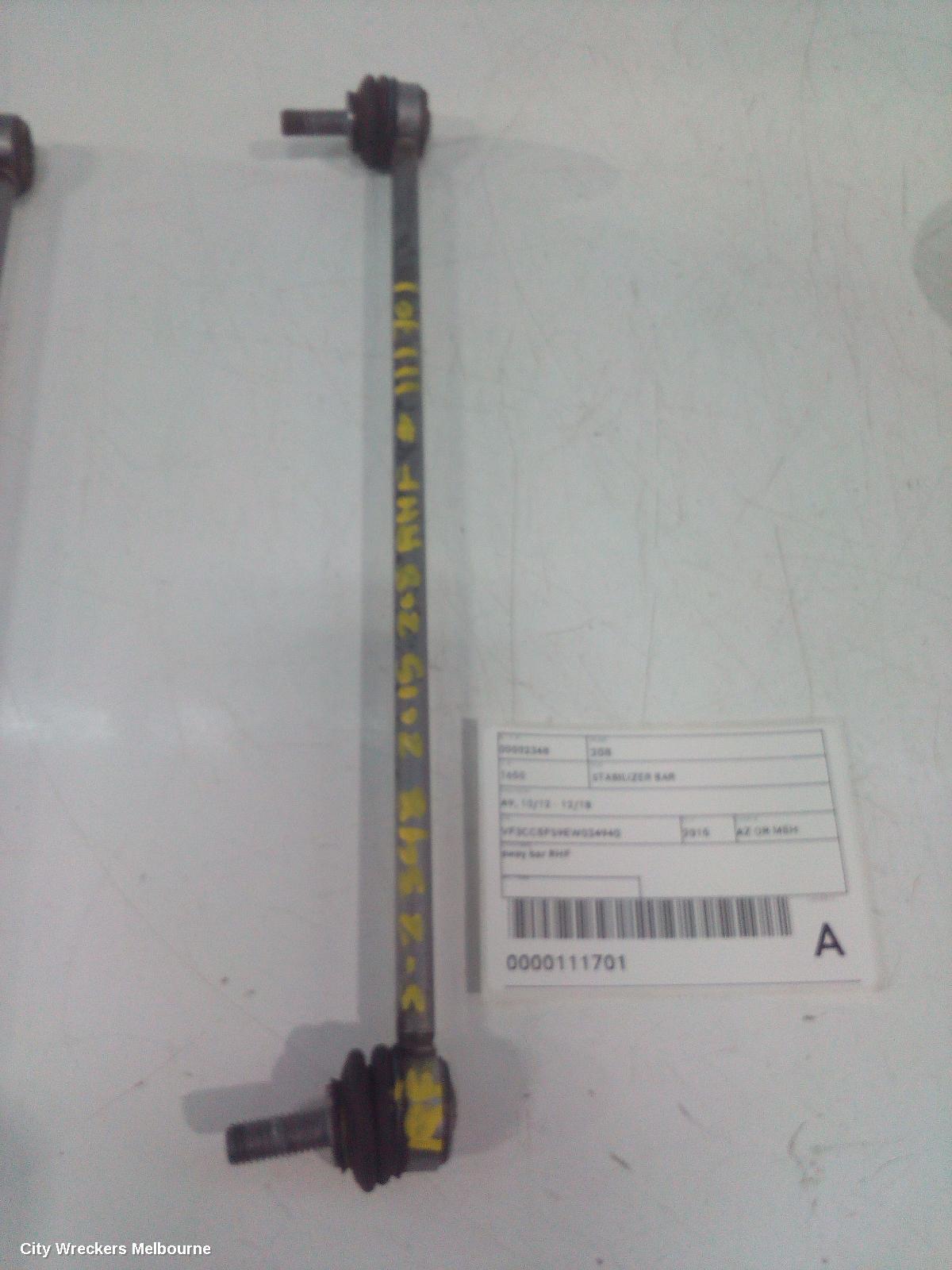 PEUGEOT 208 STABILISER BAR, A9, 10/2012 - 12/2018 - Image 1