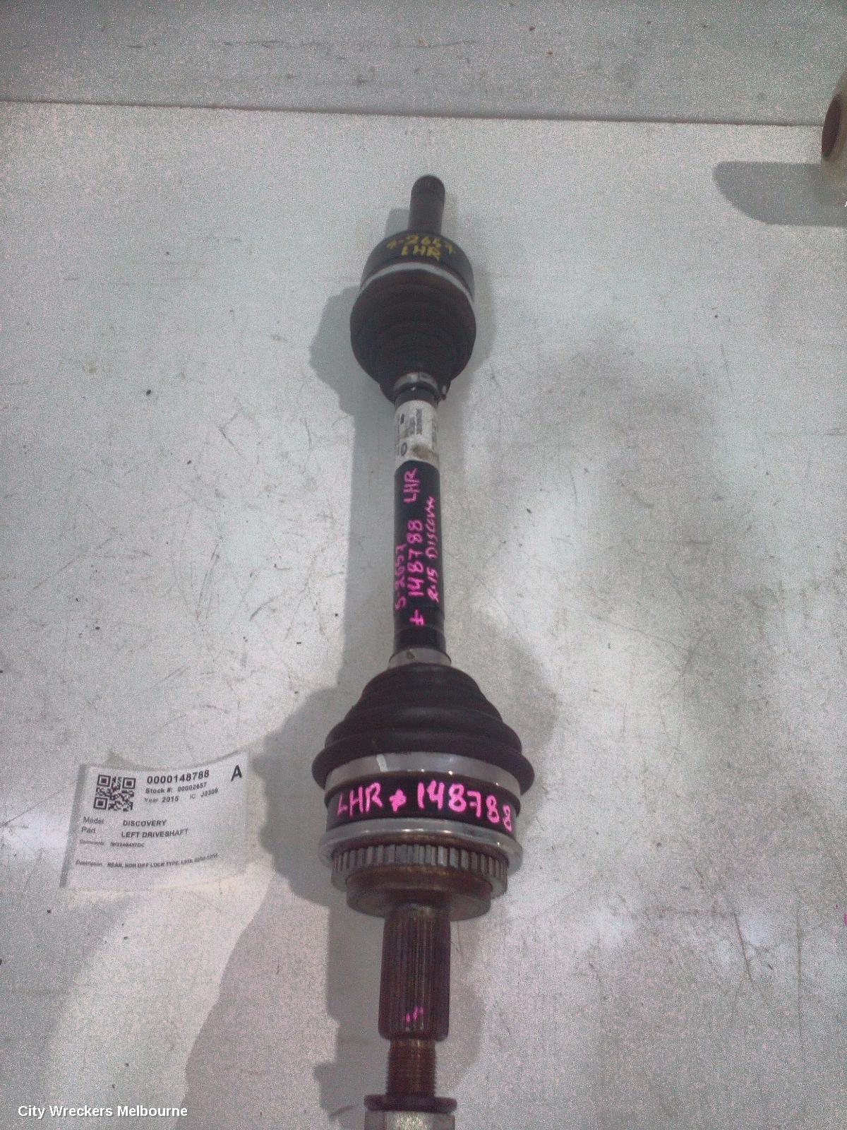 LAND ROVER DISCOVERY LEFT DRIVESHAFT, REAR, NON DIFF LOCK TYPE, L319, 02/2005 - 12/2016 - Image 2