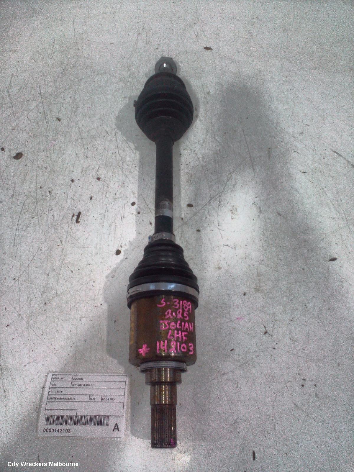 HAVAL JOLION LEFT DRIVESHAFT, A02, 04/2024 ONWARDS - Image 2
