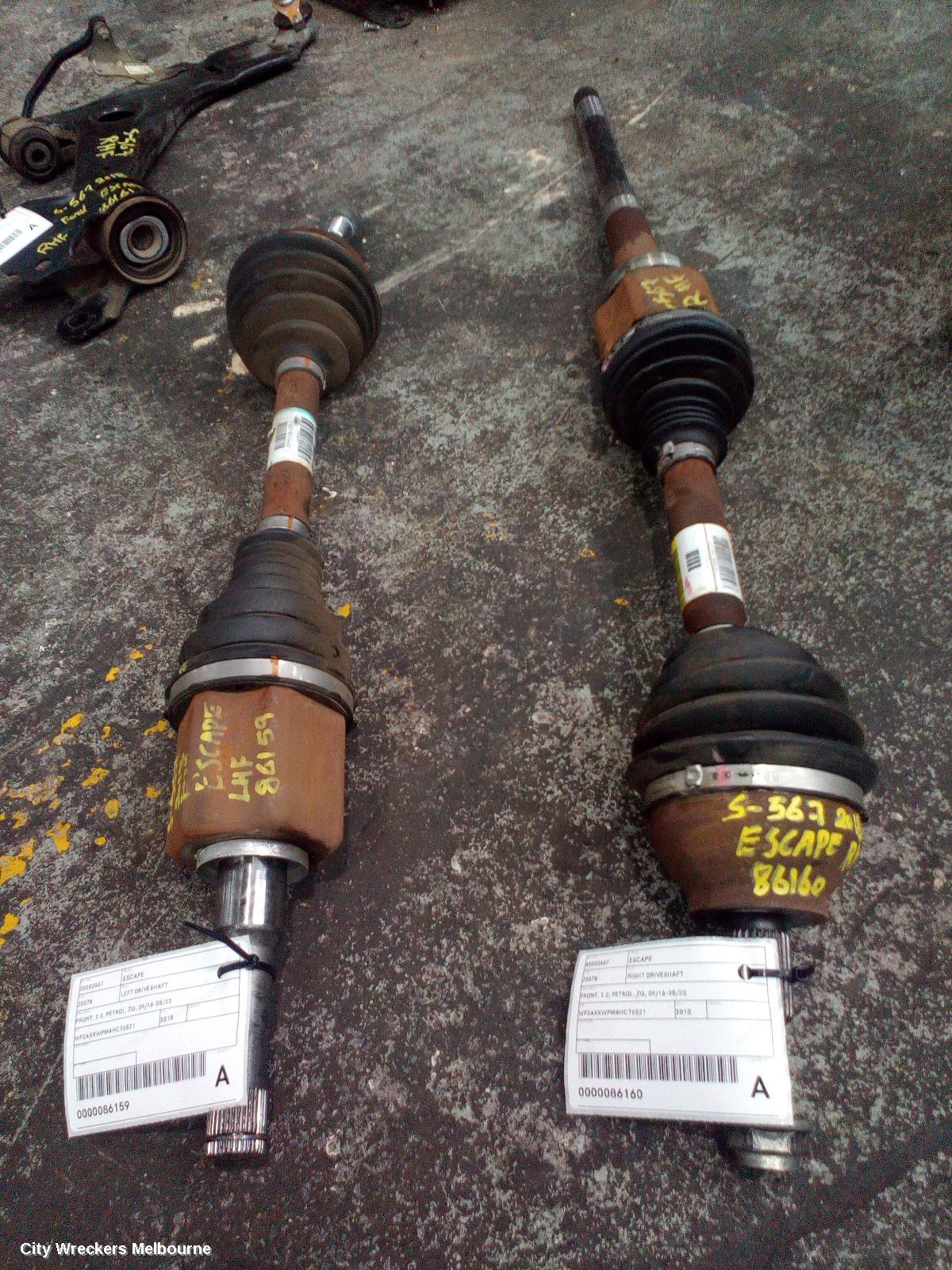 FORD ESCAPE LEFT DRIVESHAFT, FRONT, 2.0, PETROL, ZG, 09/2016 - 05/2020 - Image 2