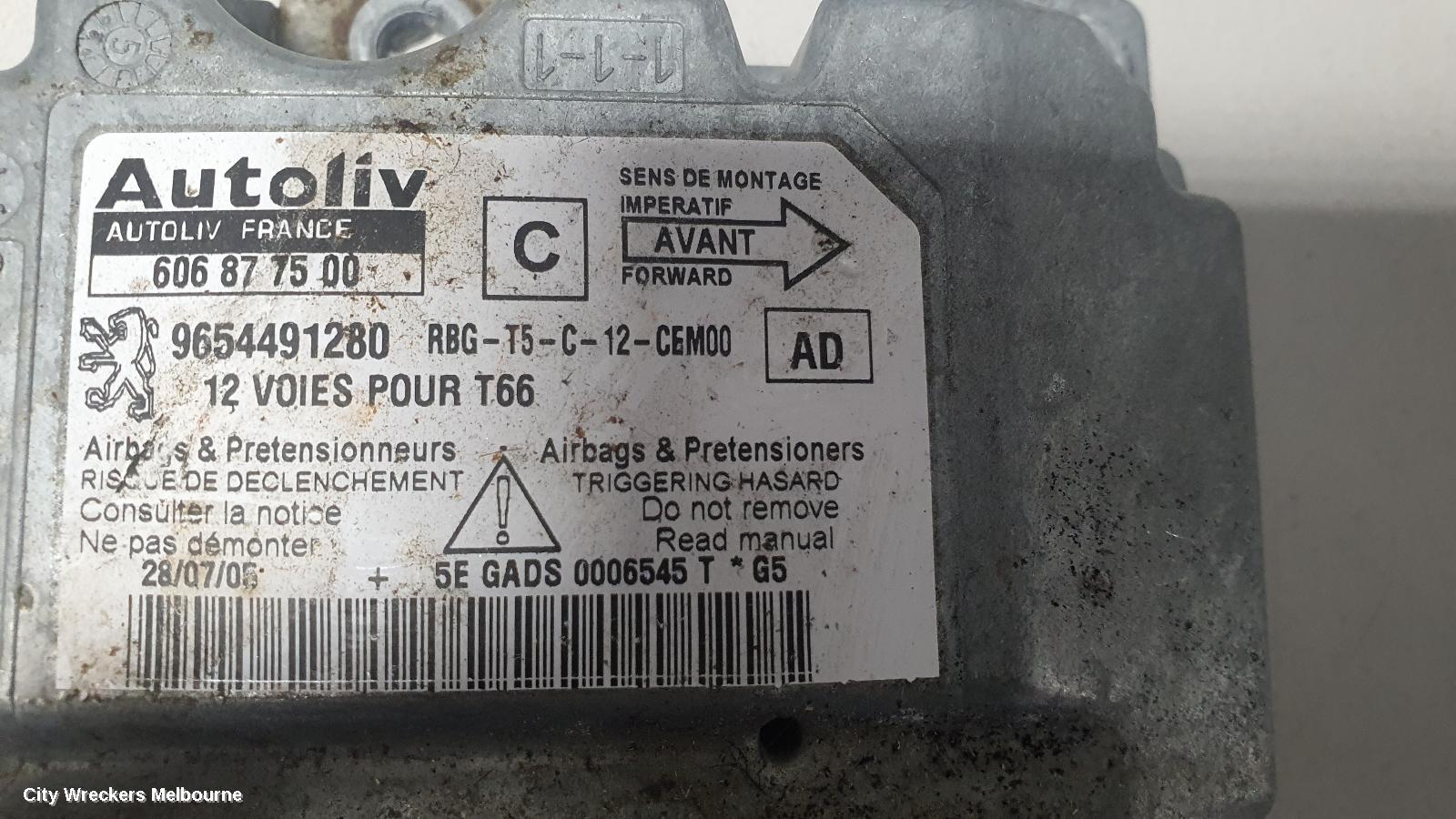 PEUGEOT 307 AIRBAG MODULE/SENSOR, T6, MODULE, 10/2005 - 12/2009 - Image 3