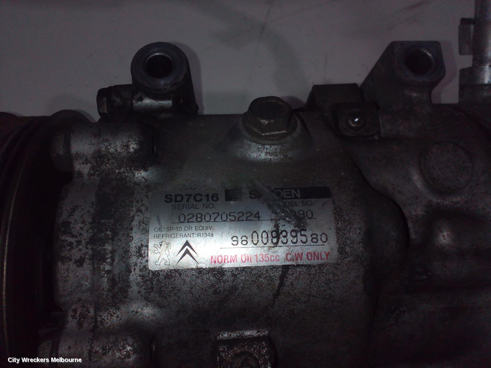PEUGEOT PARTNER A/C COMPRESSOR, 1.6, 9HF, DIESEL, 09/2008 - 01/2015 - Image 2