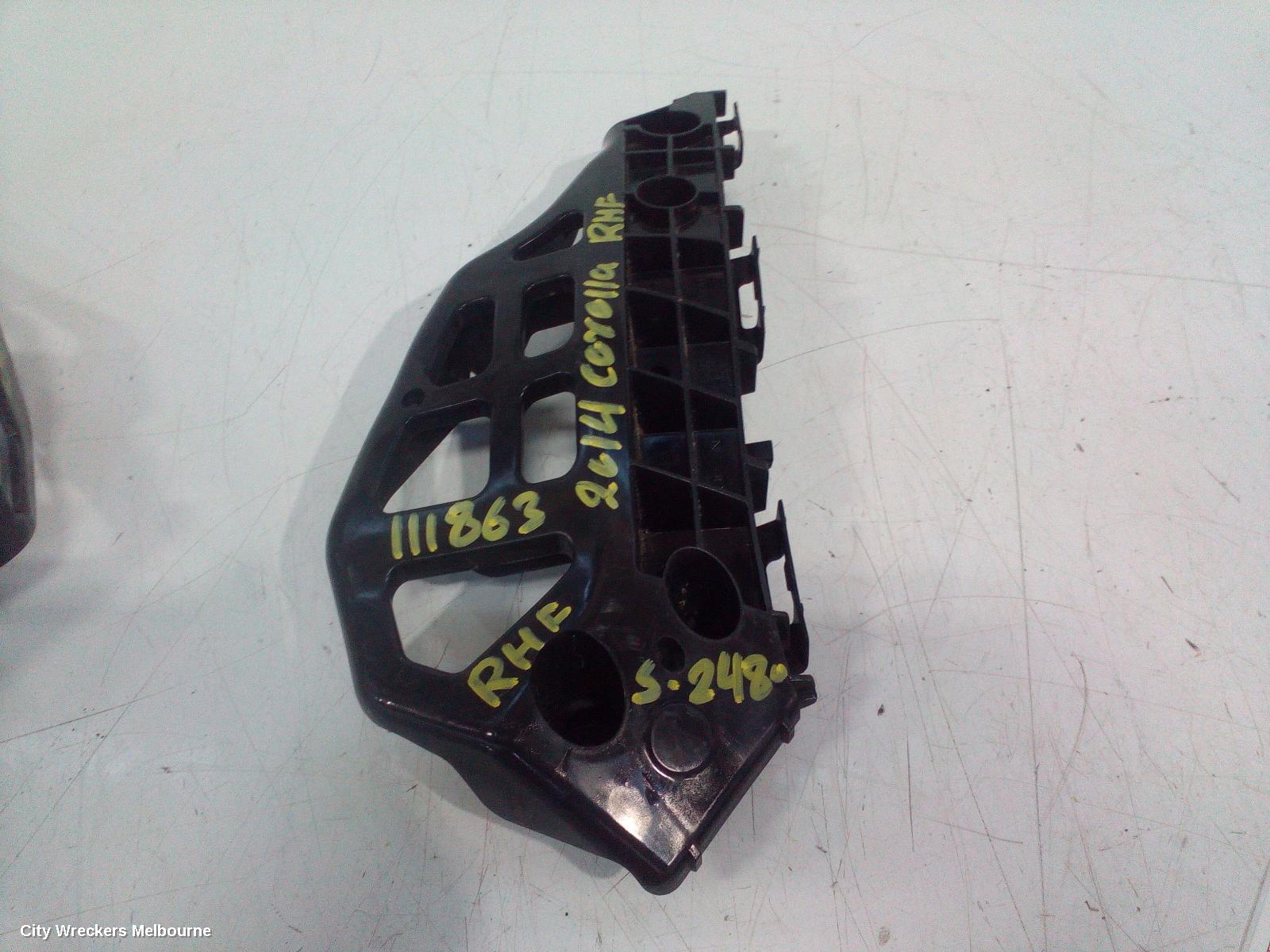 TOYOTA COROLLA F/BAR REINFORC/BRACK, RIGHT BRACKET, ZRE182R, HATCH, 10/2012 - 06/2018 - Image 1