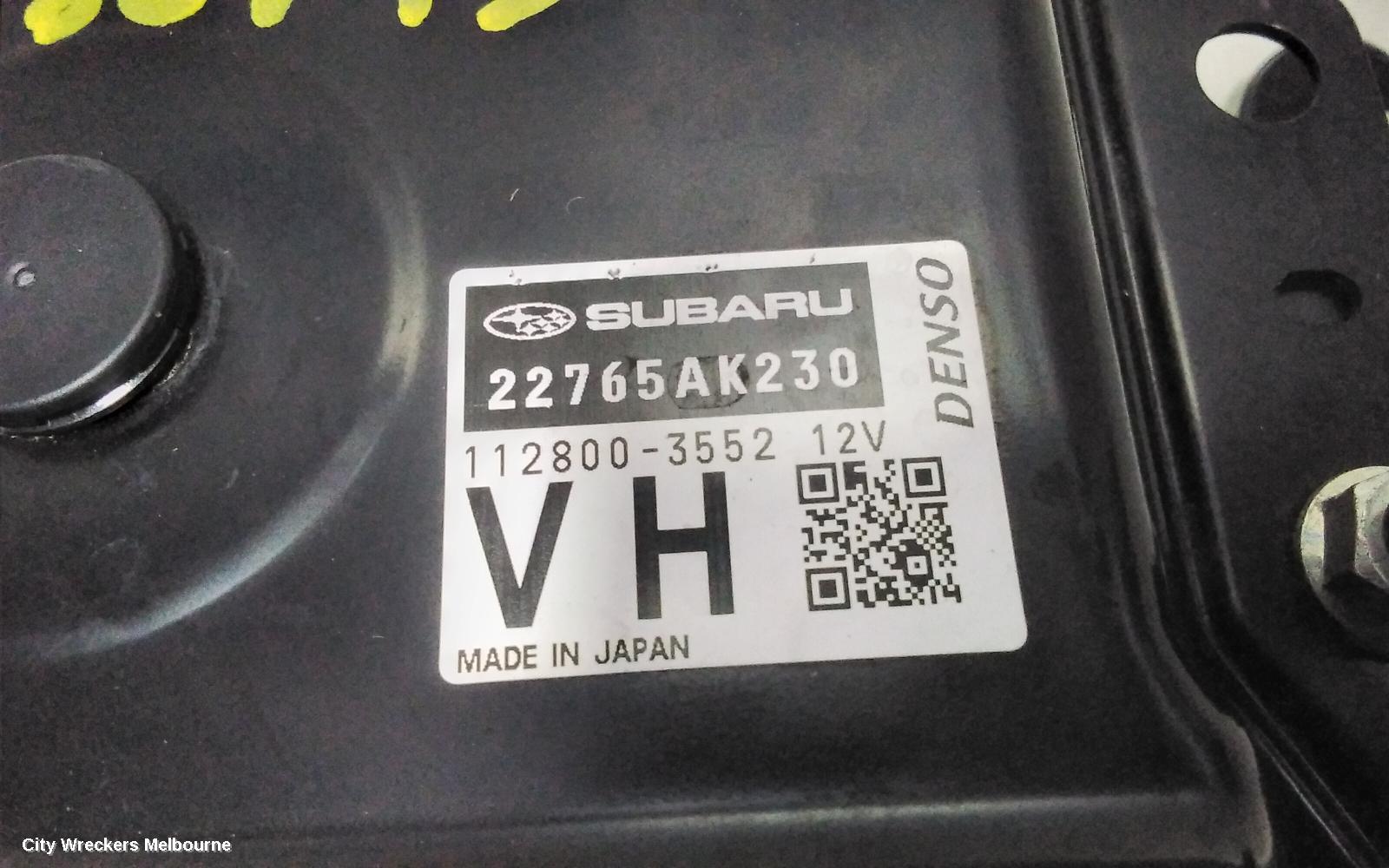 SUBARU LIBERTY ECU, ENGINE ECU, 2.5, FB25, ECU ONLY, 6TH GEN, 08/2014 ONWARDS - Image 2