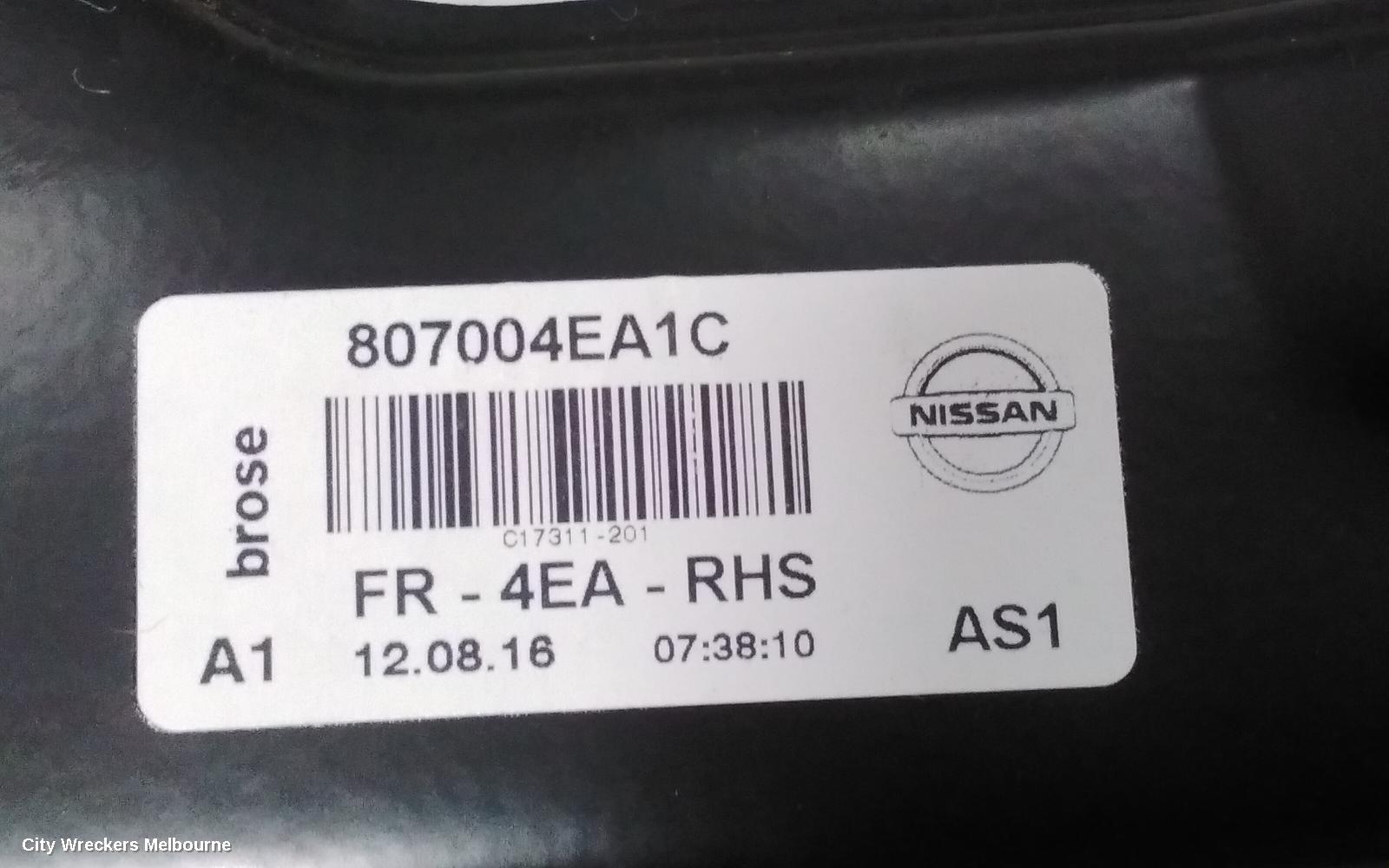 NISSAN QASHQAI RIGHT FRONT WINDOW REG/MOTOR, J11, 12/2013 - 07/2021 - Image 2