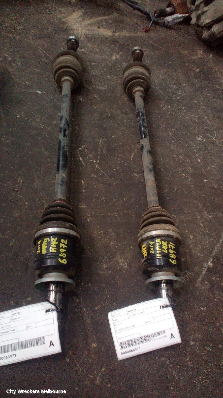 SUBARU IMPREZA RIGHT DRIVESHAFT, REAR, G5, 11/2016 ONWARDS - Image 2