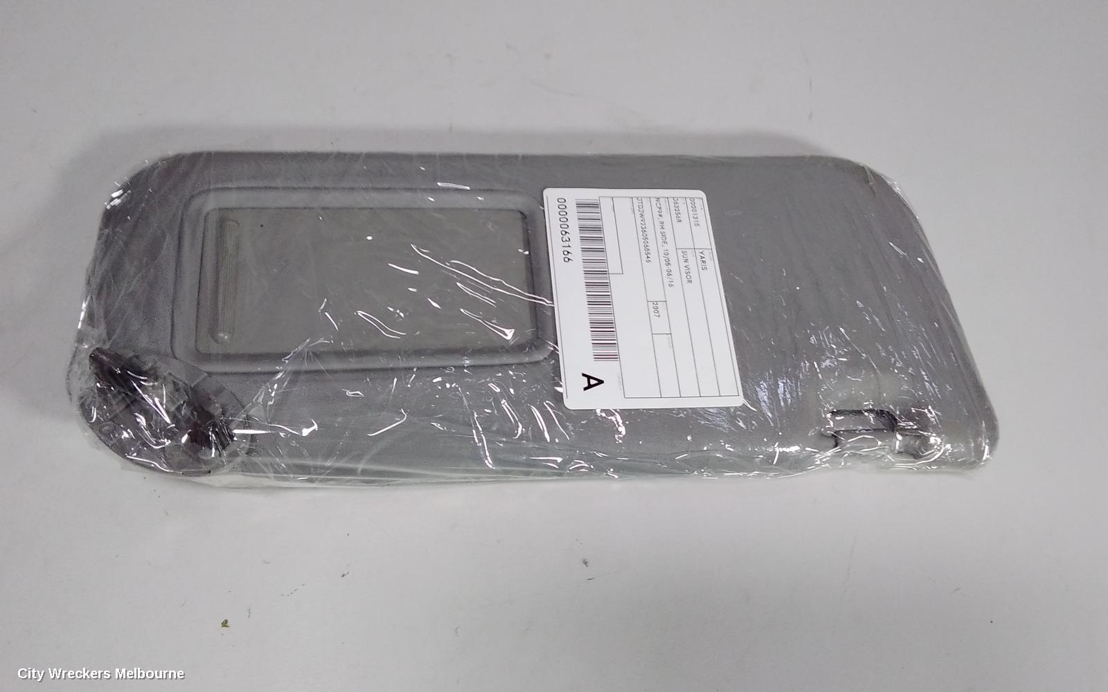 TOYOTA YARIS SUNVISOR, NCP9#, RH SIDE, NON MIRROR TYPE, 10/2005 - 06/2016 - Image 3