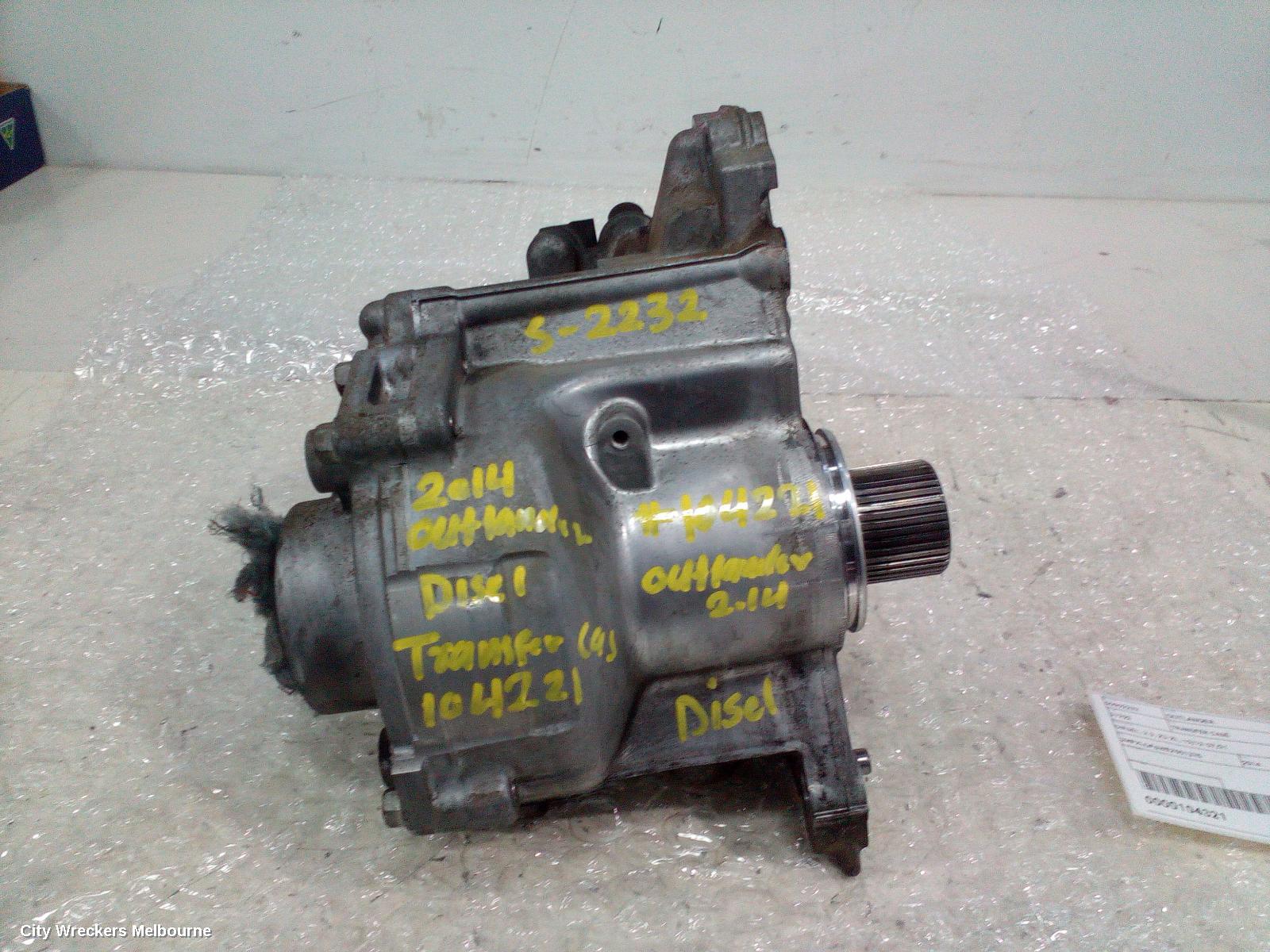 MITSUBISHI OUTLANDER TRANSFER CASE, DIESEL, 2.2, ZJ-ZL, 10/2012 - 07/2021 - Image 1
