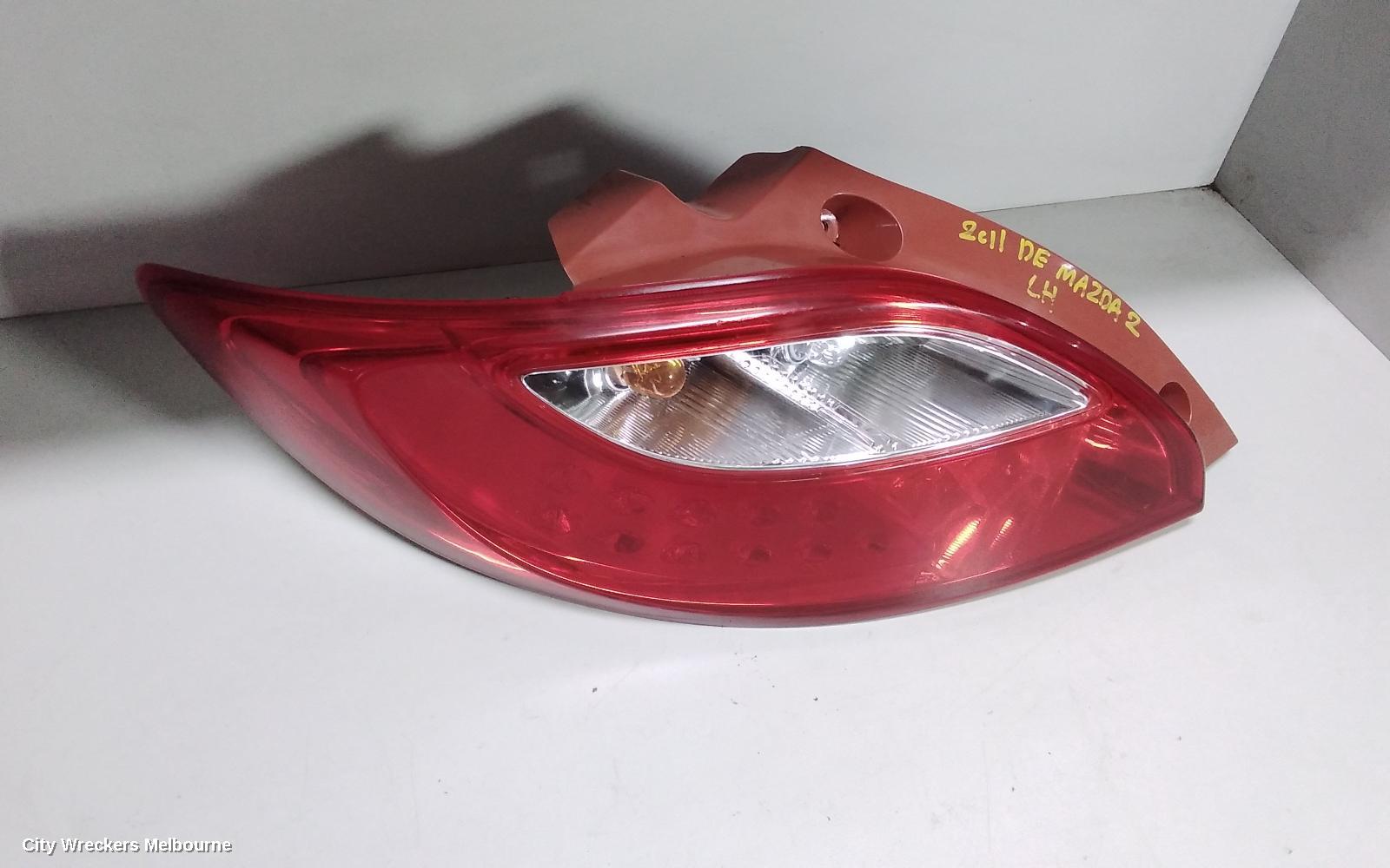 MAZDA 2 LEFT TAILLIGHT, DJ, HATCH, HALOGEN TYPE, 09/2014 ONWARDS - Image 1