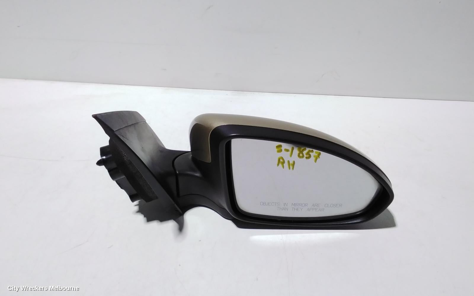 HOLDEN CRUZE RIGHT DOOR MIRROR, JG-JH, NON INDICATOR TYPE, 03/2009 - 01/2017 - Image 1