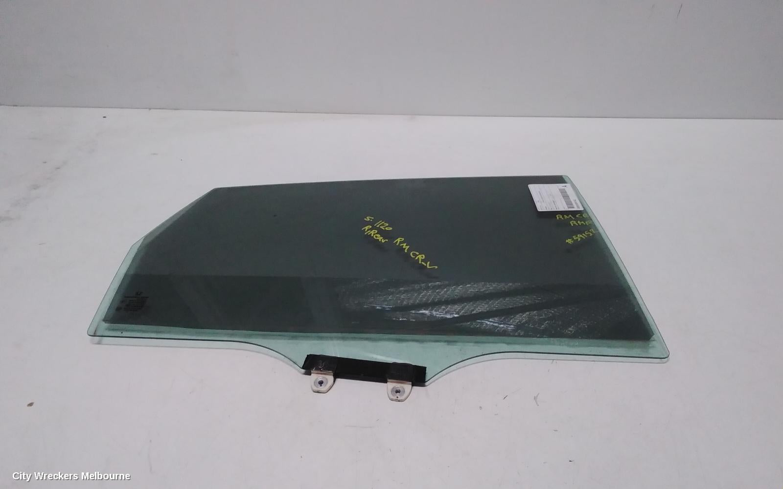 HONDA CRV RIGHT REAR DOOR WINDOW, RM, 11/2012 - 04/2017 - Image 2
