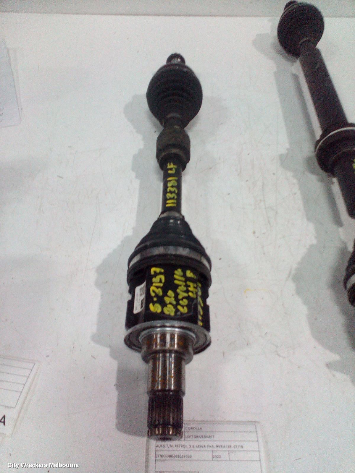 TOYOTA COROLLA LEFT DRIVESHAFT, AUTO T/M, PETROL, 2.0, M20A-FKS, MZEA12R, 07/2018 ONWARDS - Image 1