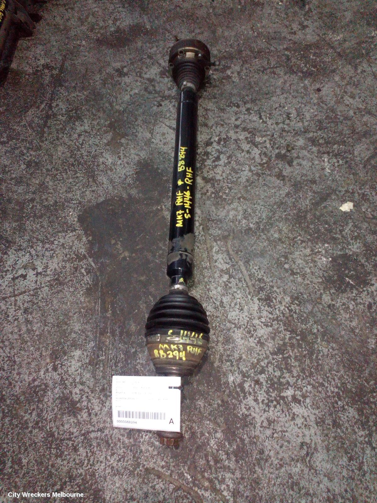 VOLKSWAGEN GOLF RIGHT DRIVESHAFT, FRONT, AUTO T/M, PETROL, 1.4, GEN 7, 03/2013 - 03/2017 - Image 1