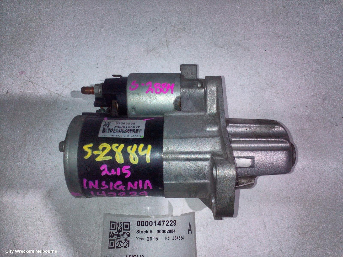 HOLDEN INSIGNIA STARTER, PETROL, 2.8, TURBO, GA, 06/2015 - 01/2017 - Image 2