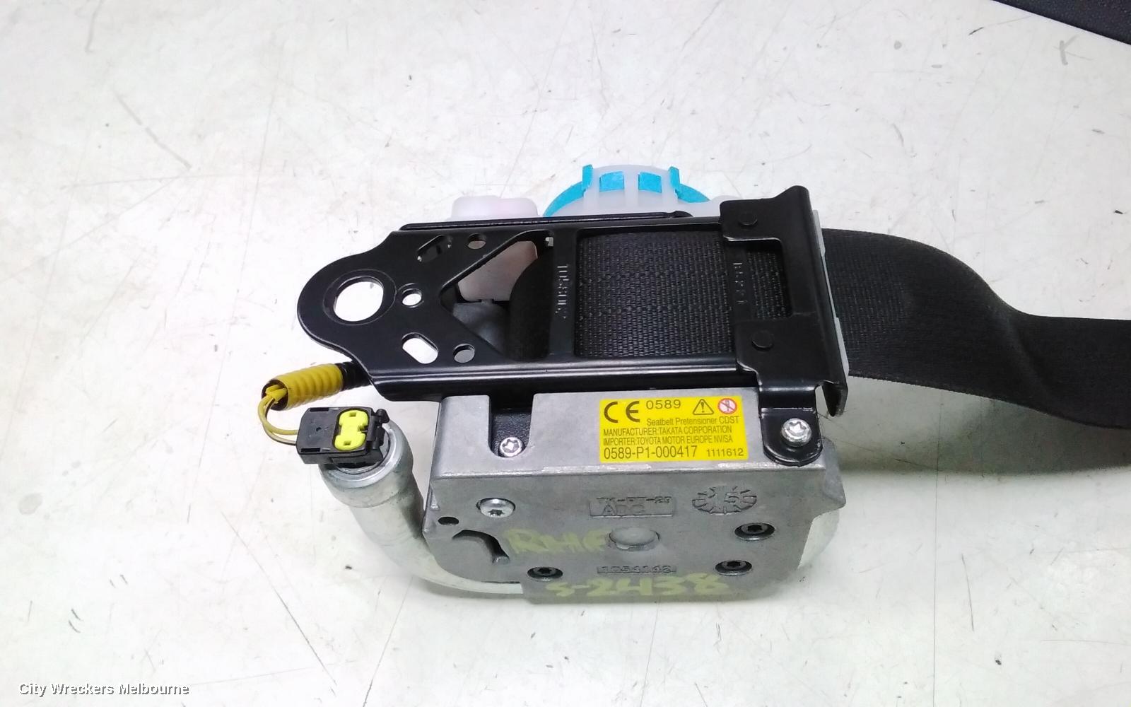 TOYOTA YARIS SEATBELT/STALK, RH FRONT, SEAT BELT ONLY, 5DR HATCH, NCP13#, 08/2011 - 12/2019 - Image 3