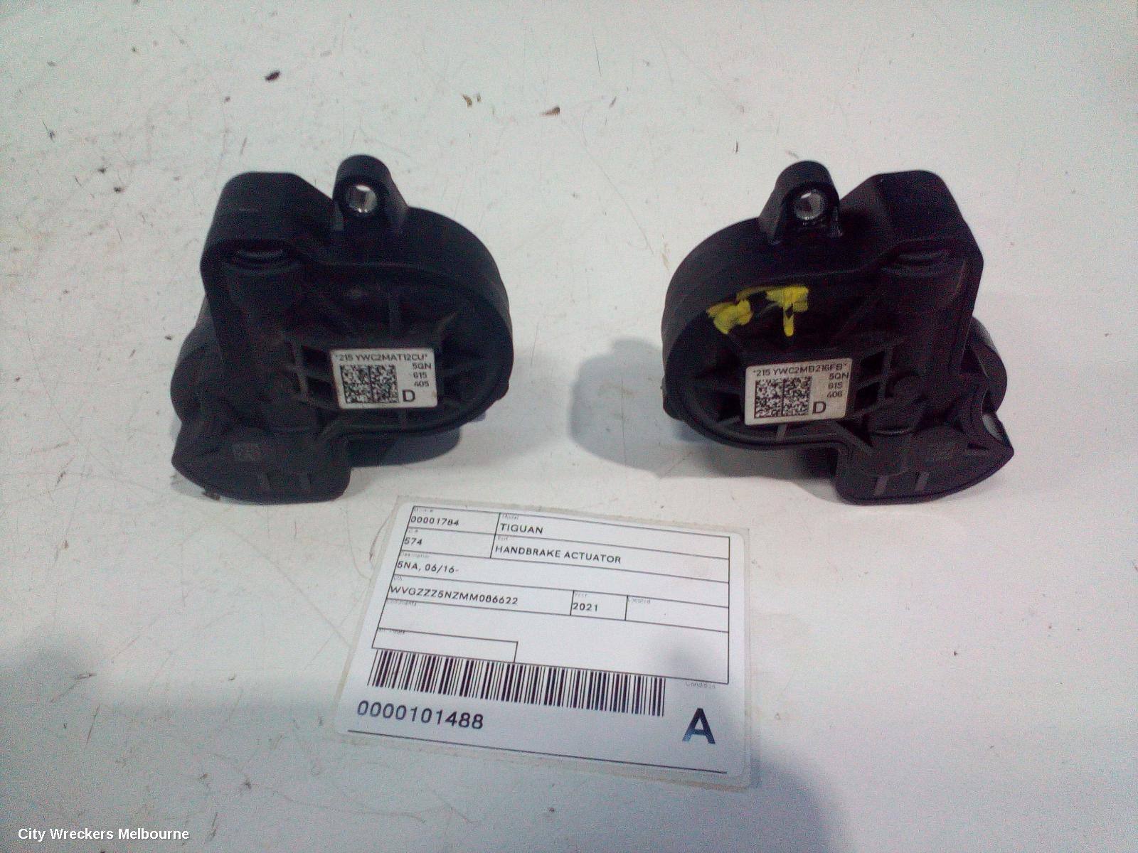 VOLKSWAGEN TIGUAN HANDBRAKE ACTUATOR, 5NA, 06/2016 - 02/2024 - Image 1
