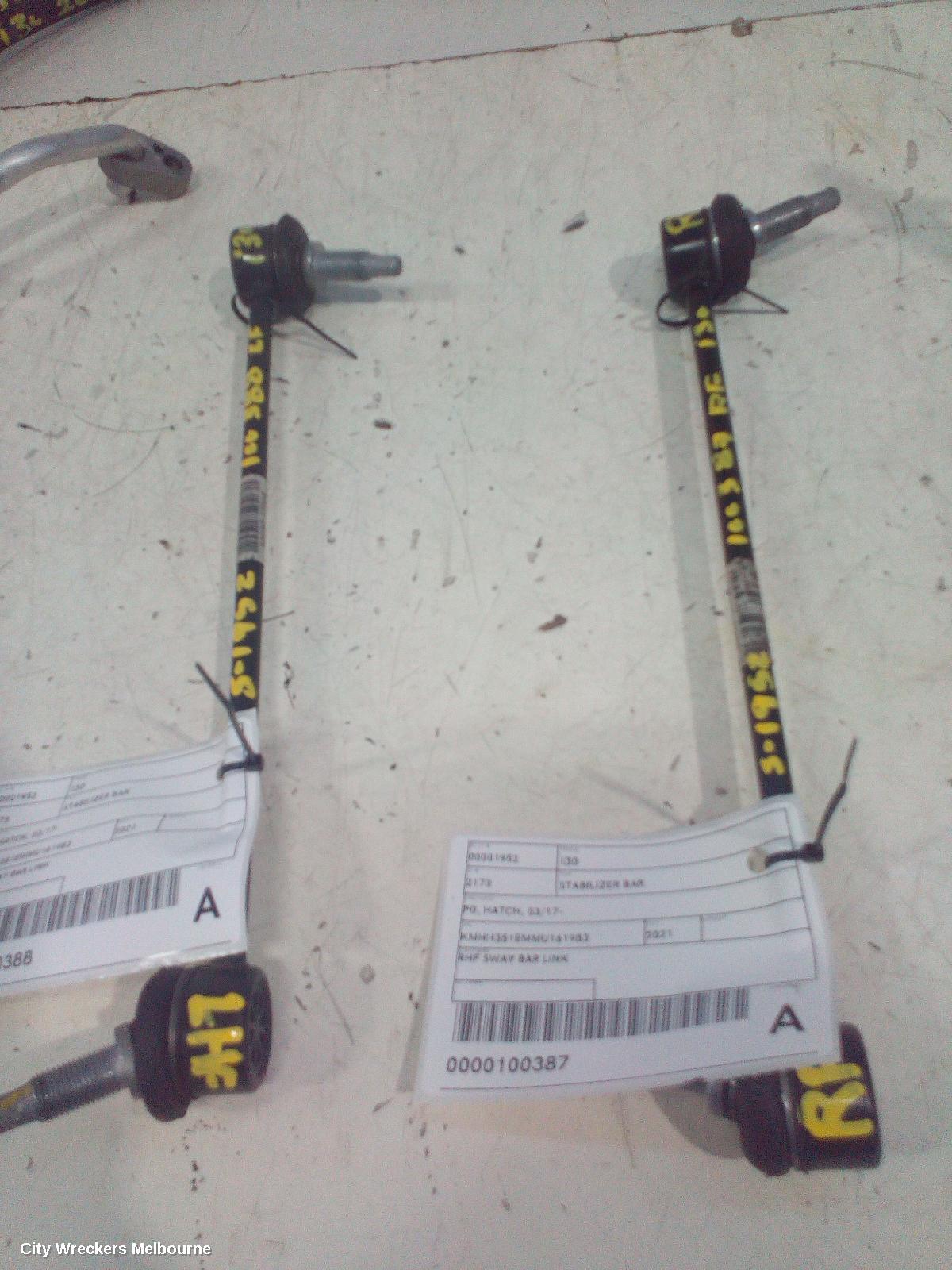 HYUNDAI I30 STABILISER BAR, PD, HATCH, 03/2017 ONWARDS - Image 2