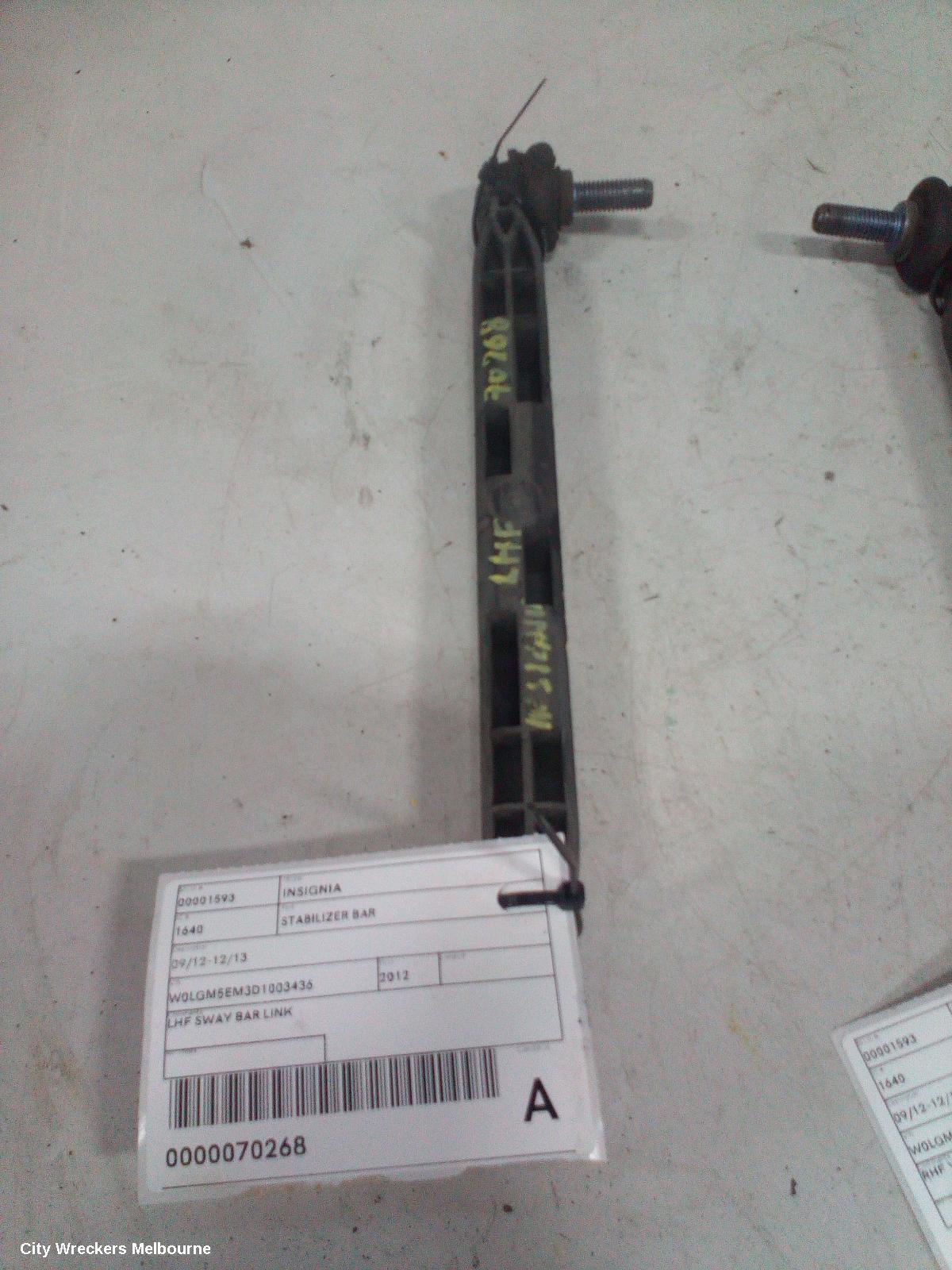 OPEL INSIGNIA STABILISER BAR, 09/2012 - 12/2013 - Image 1