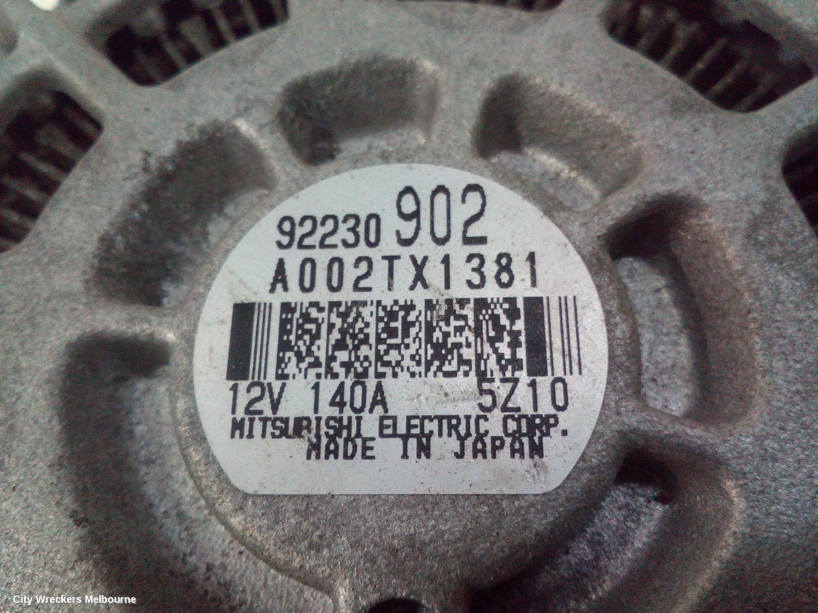 HOLDEN COMMODORE ALTERNATOR, 3.6, LFX/LWR, VF, 05/2013 - 12/2017 - Image 2