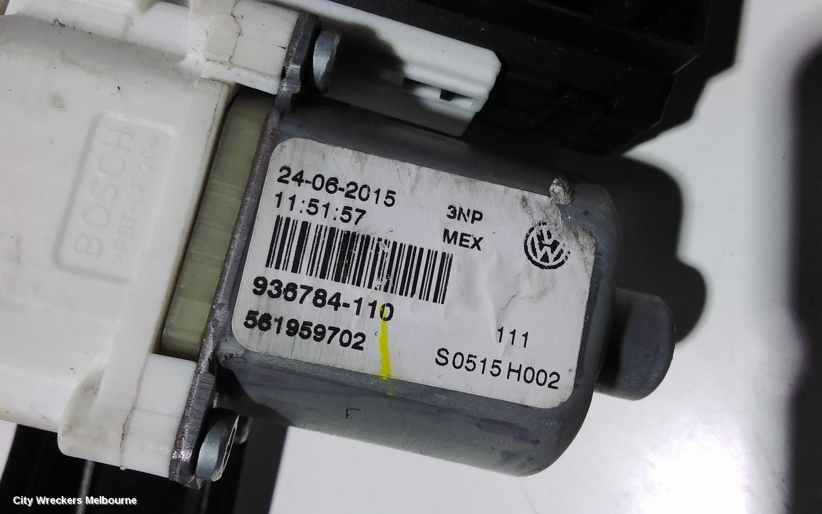VOLKSWAGEN JETTA LEFT FRONT WINDOW REG/MOTOR, 1B, 02/2011 - 12/2017 - Image 3