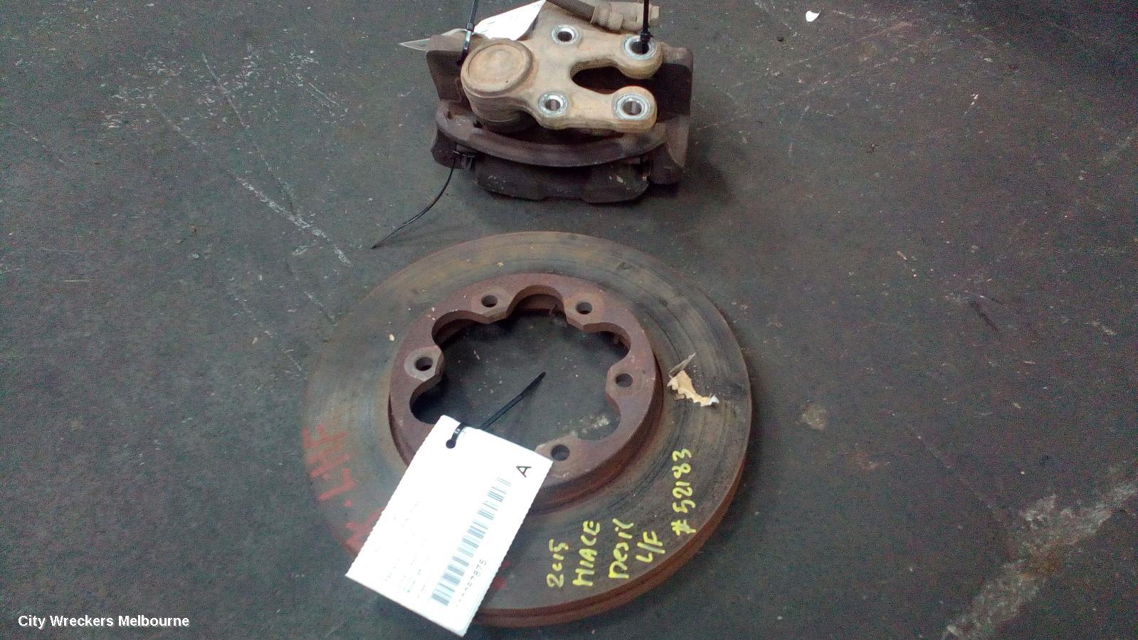 TOYOTA HIACE FRONT BRAKE DISC/DRM, TRH/KDH 03/2005 - 04/2019 - Image 2