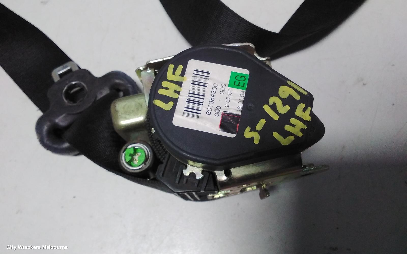 MERCEDES VITO SEATBELT/STALK, LH FRONT, SEAT BELT ONLY, 639, GREEN PLUG TYPE, 04/2004 - 01/2011 - Image 2