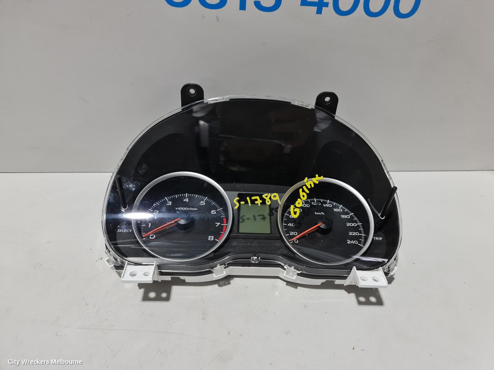 SUBARU XV INSTRUMENT CLUSTER, INSTRUMENT CLUSTER, G4X, 01/2012 - 04/2017 - Image 1