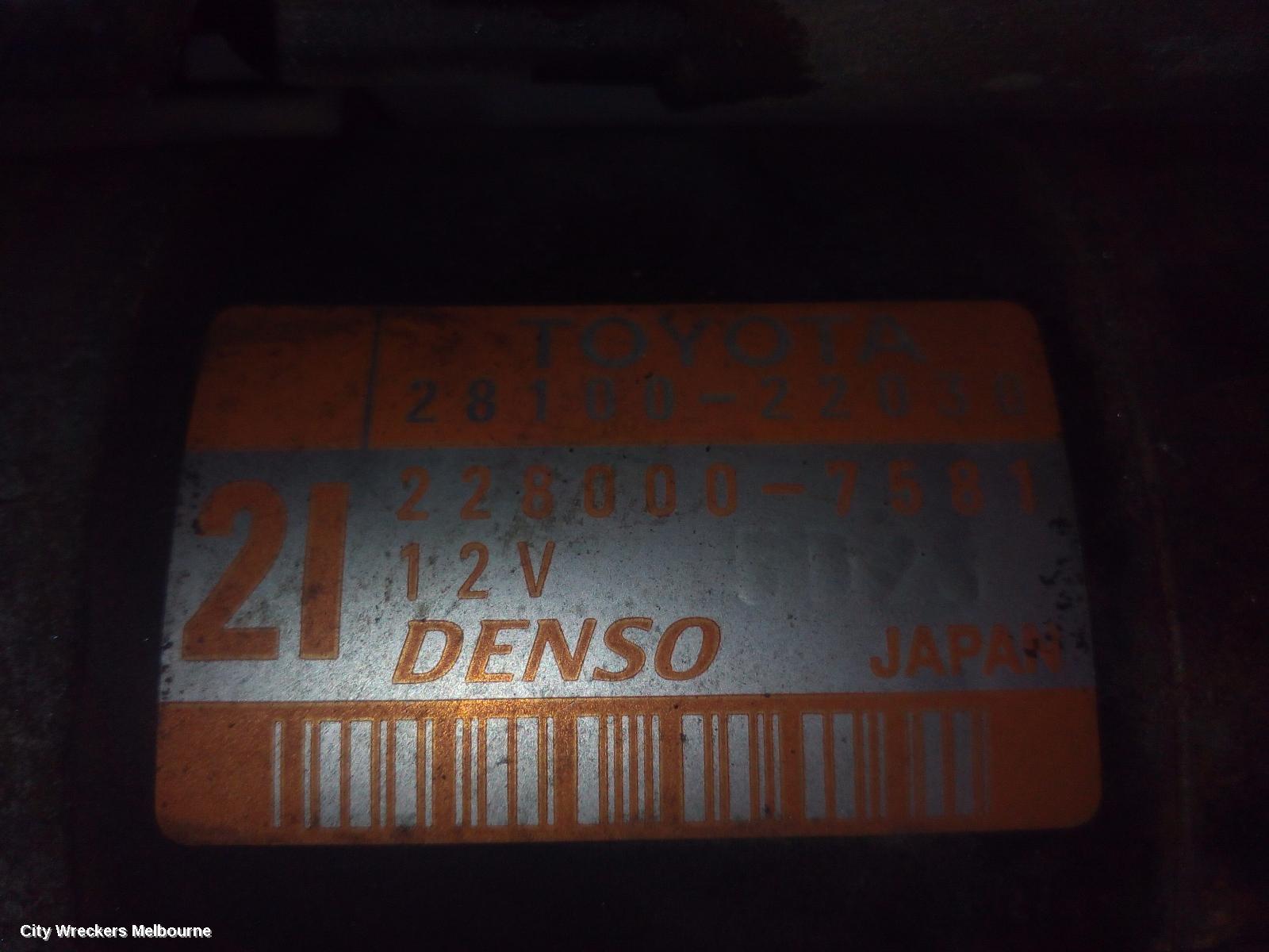 TOYOTA COROLLA STARTER, PETROL, 1.8, 1ZZ-FE, P/N 28100-22030, VIN JTD (0.8KW), JAPAN BUILT, ZZE122, 12/2001 - 04/2007 - Image 2