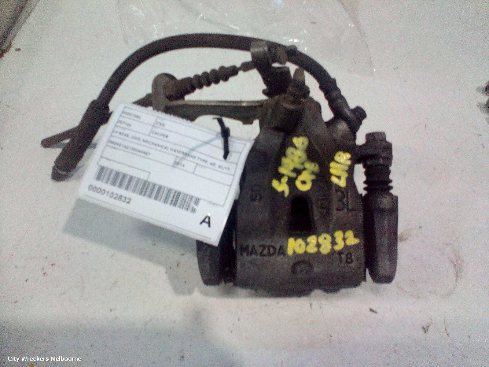 MAZDA CX5 CALIPER, LH REAR, 2WD, MECHANICAL HANDBRAKE TYPE, KE, 02/2012 - 12/2016 - Image 1