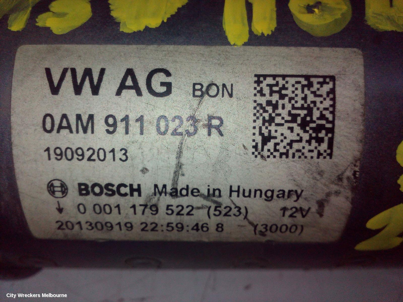 AUDI A3 STARTER, PETROL, 1.4/1.8, BOSCH, 8V, 05/2013 - 10/2020 - Image 3