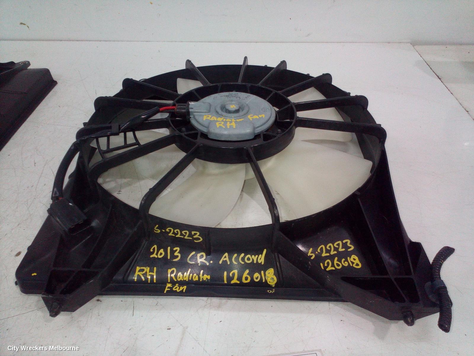 HONDA ACCORD FAN, RADIATOR FAN, 2.4, 9TH GEN, 05/2013 - 08/2019 - Image 2