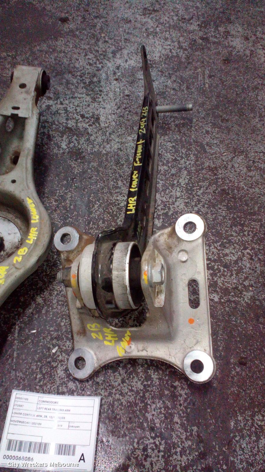 HOLDEN COMMODORE LEFT REAR TRAILING ARM, LOWER CONTROL ARM, ZB, 10/2017 - 12/2020 - Image 1
