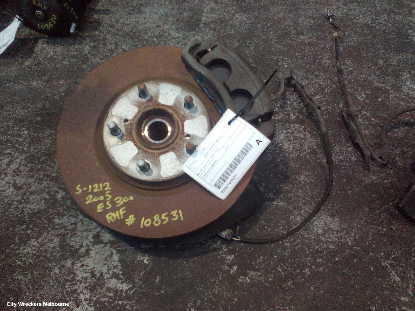 LEXUS ES300 (92-05) RIGHT FRONT HUB ASSEMBLY, MCV30, ABS TYPE, 10/2001 - 12/2005 - Image 2