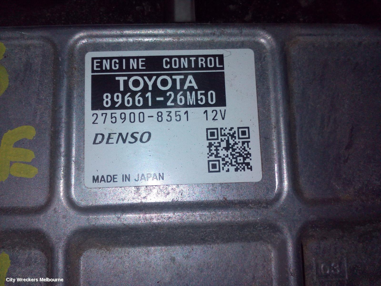 TOYOTA HIACE ECU, ENGINE ECU, 3.0, 1KD-FTV, DIESEL, P/N 89661-26M50, ECU ONLY, KDH, 09/2006 - 04/2019 - Image 1