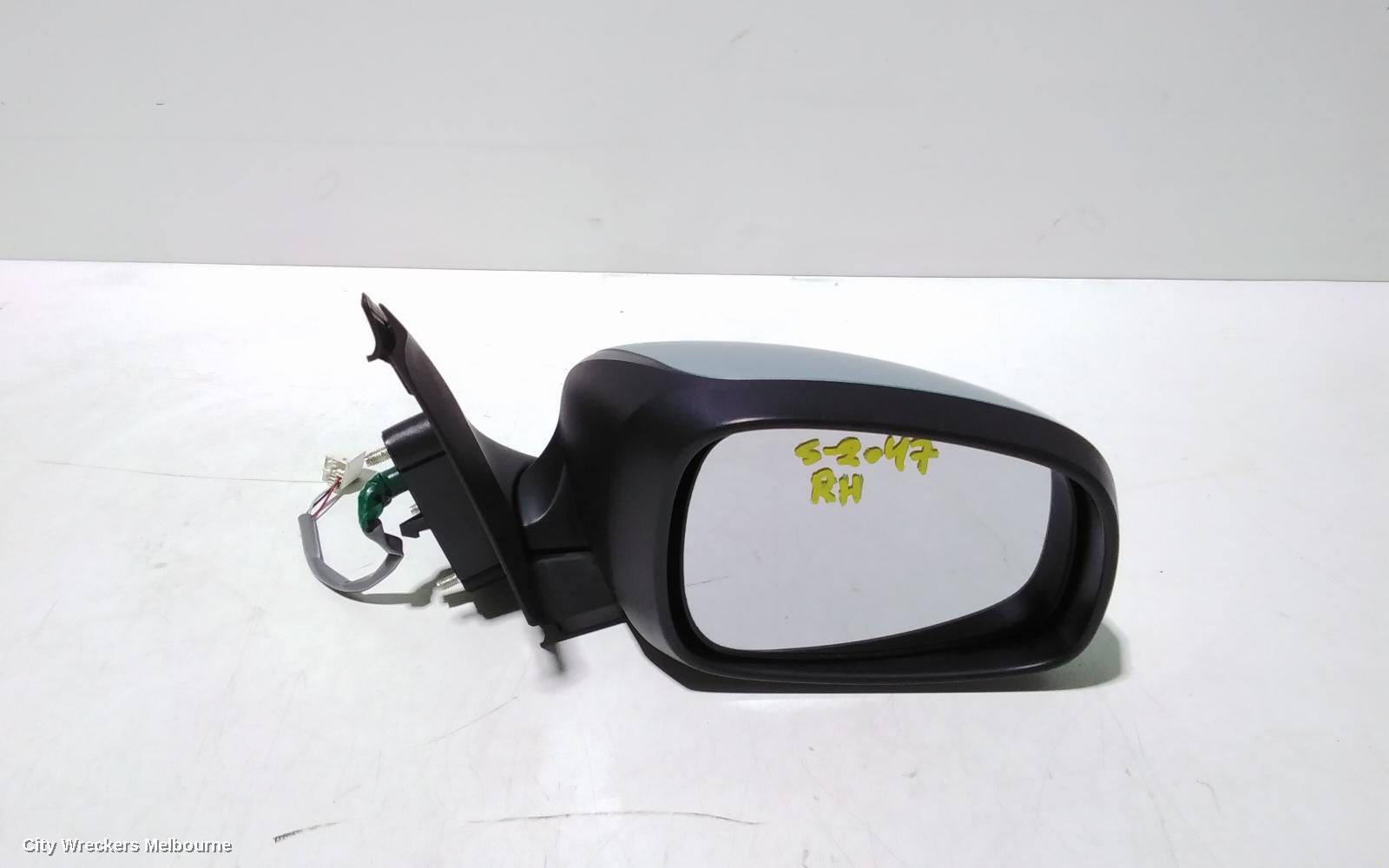 SUZUKI SWIFT RIGHT DOOR MIRROR, RS415/RS416, NON INDICATOR, 3 WIRE TYPE, MIRROR ON HEAD #011115, 09/2004 - 02/2011 - Image 1